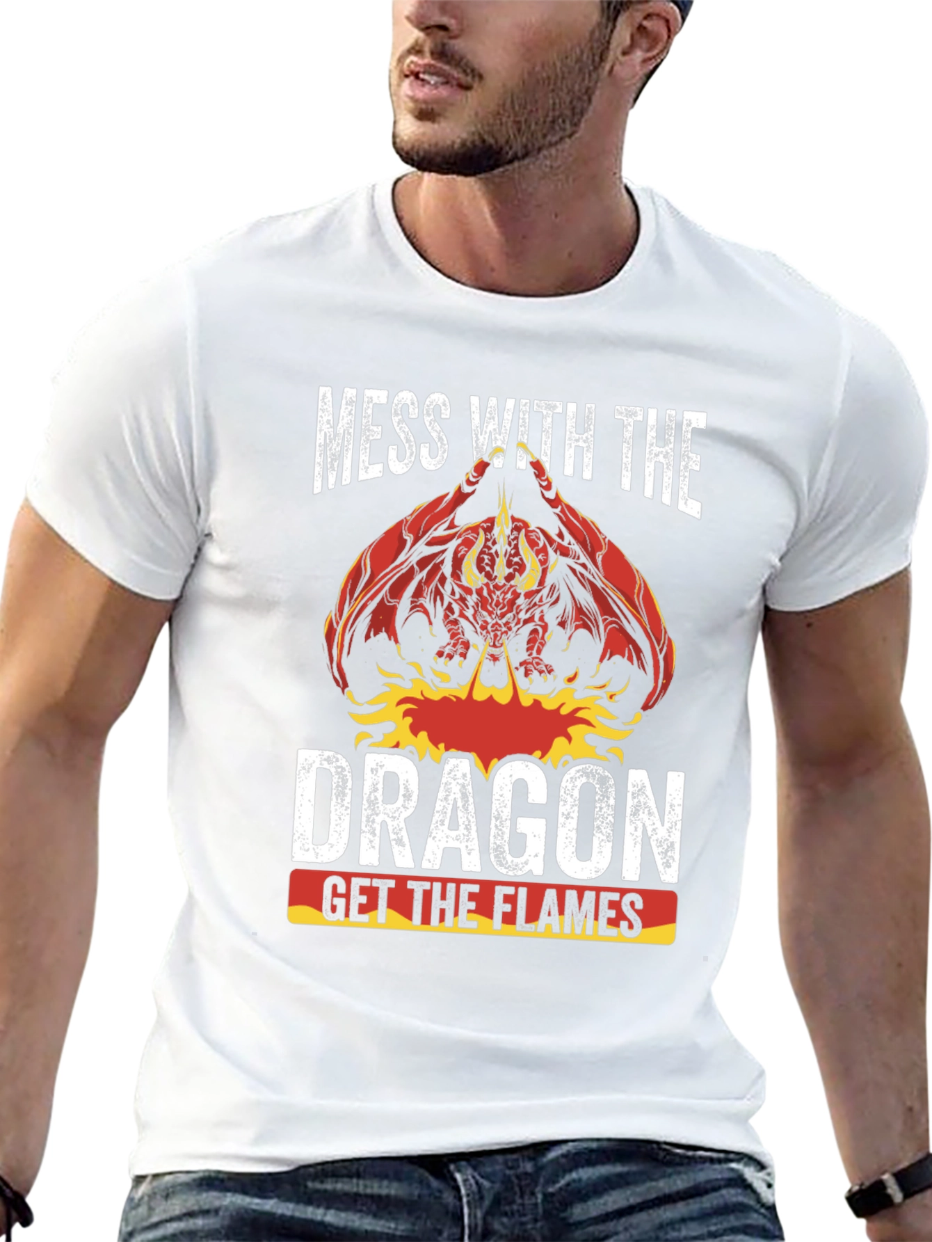 Dragon Flames Graphic T-Shirt