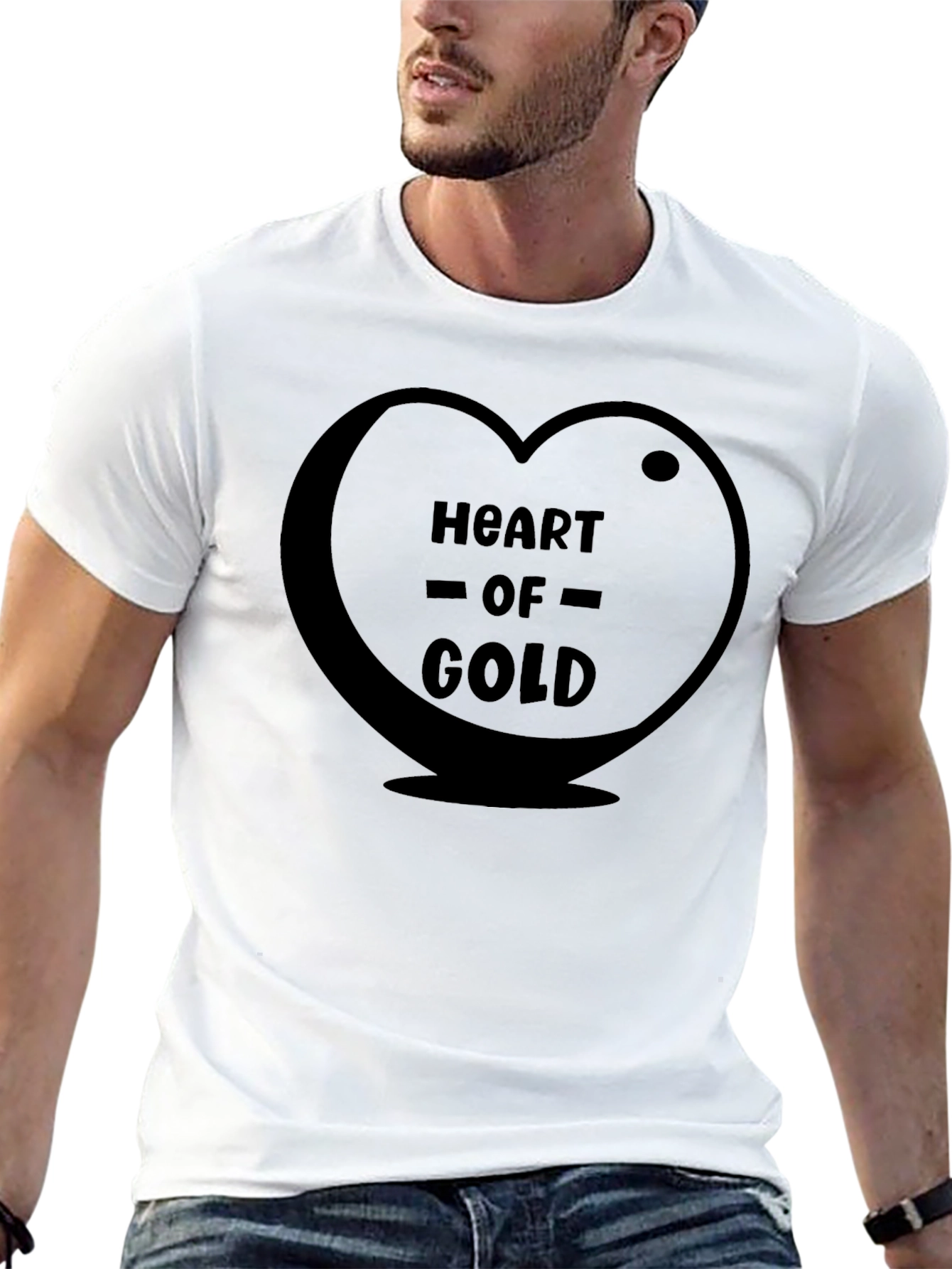 Heart of Gold Graphic Tee - Soft & Stylish