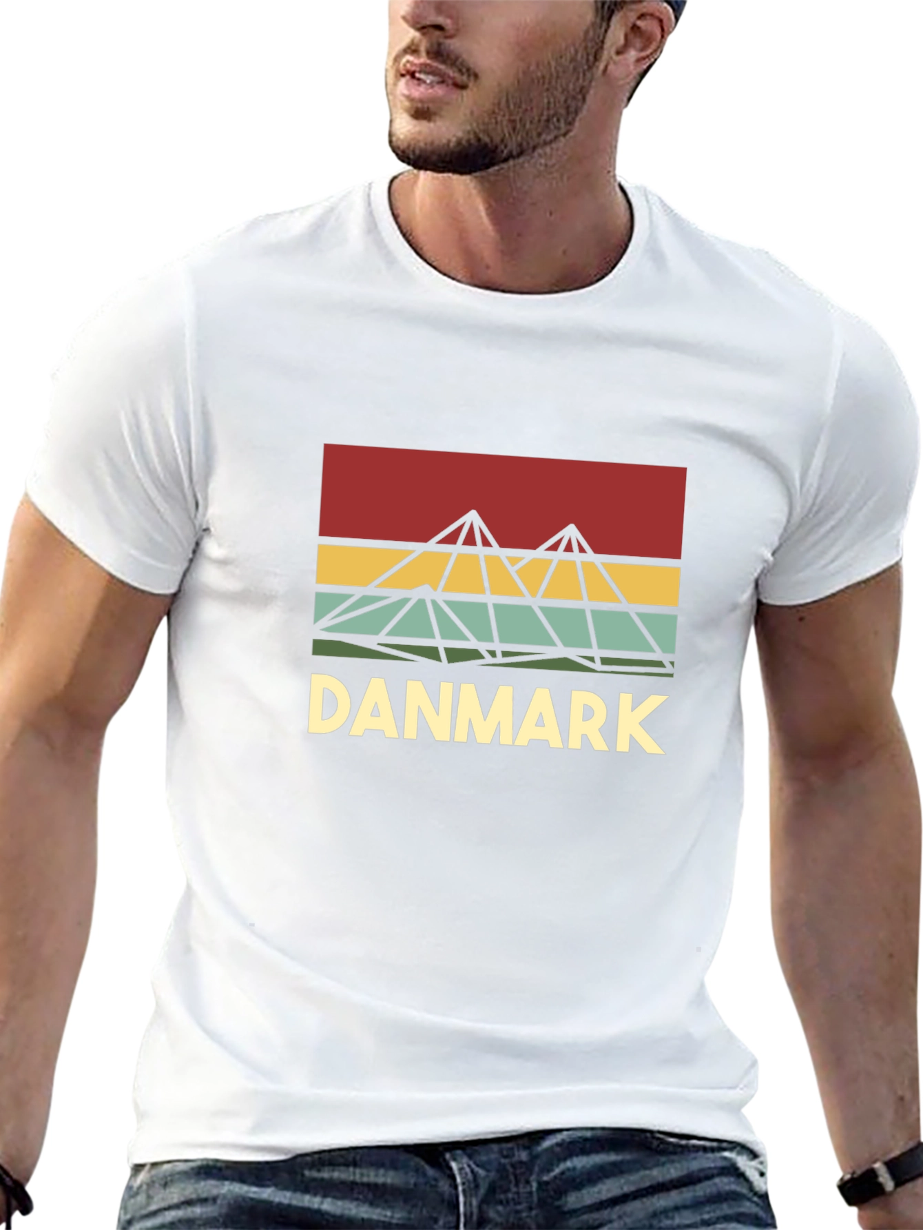 Retro DANMARK T-Shirt - Denmark Graphic Tee