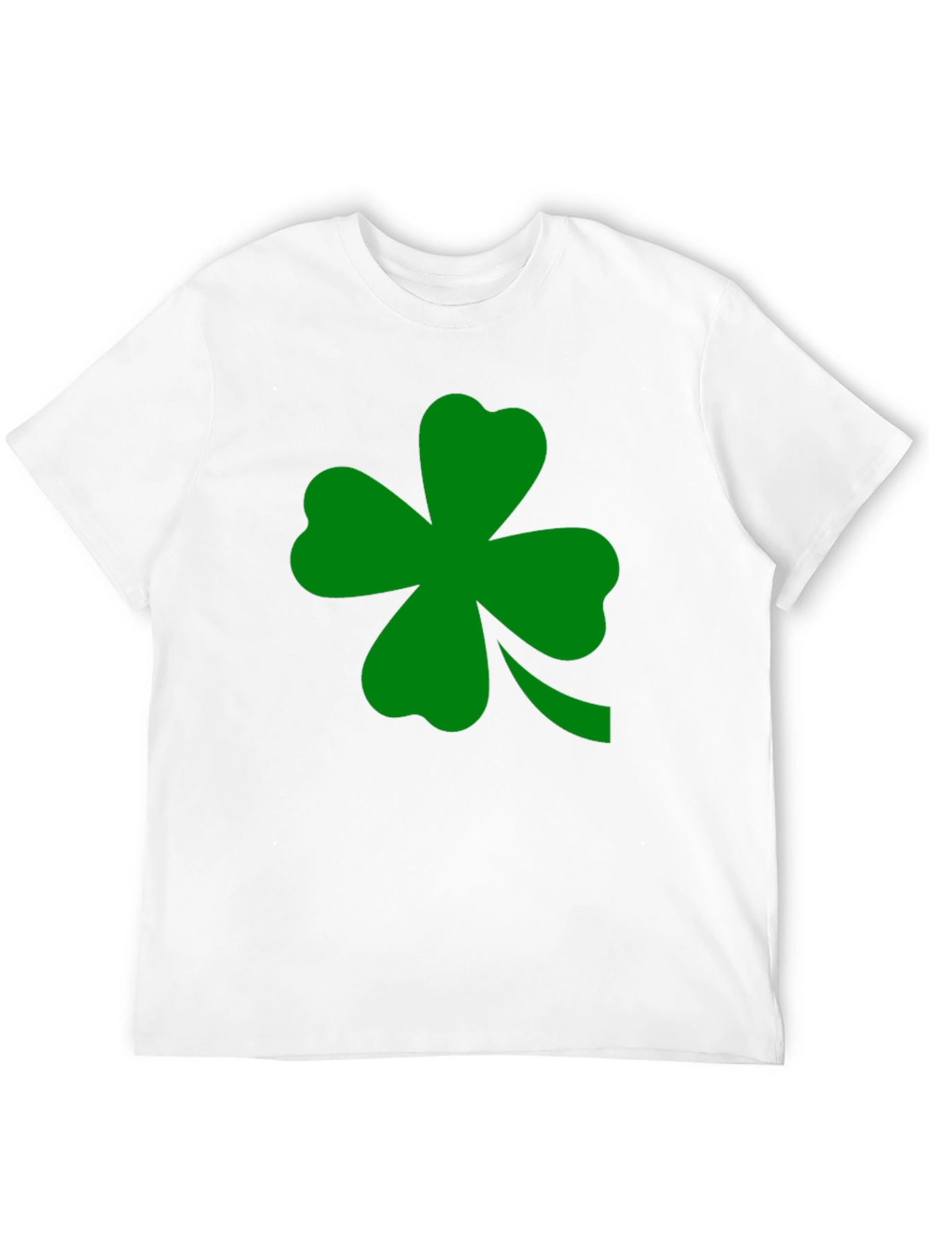 St. Patricks Day Clover Graphic Tee - Black