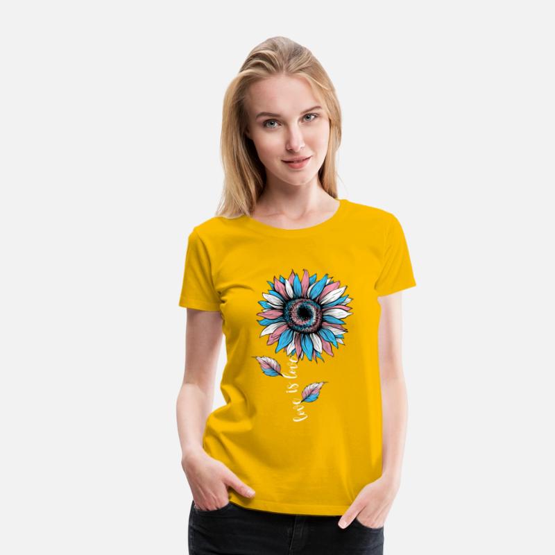 Rainbow Sunflower Love Is Love LGBT Pride