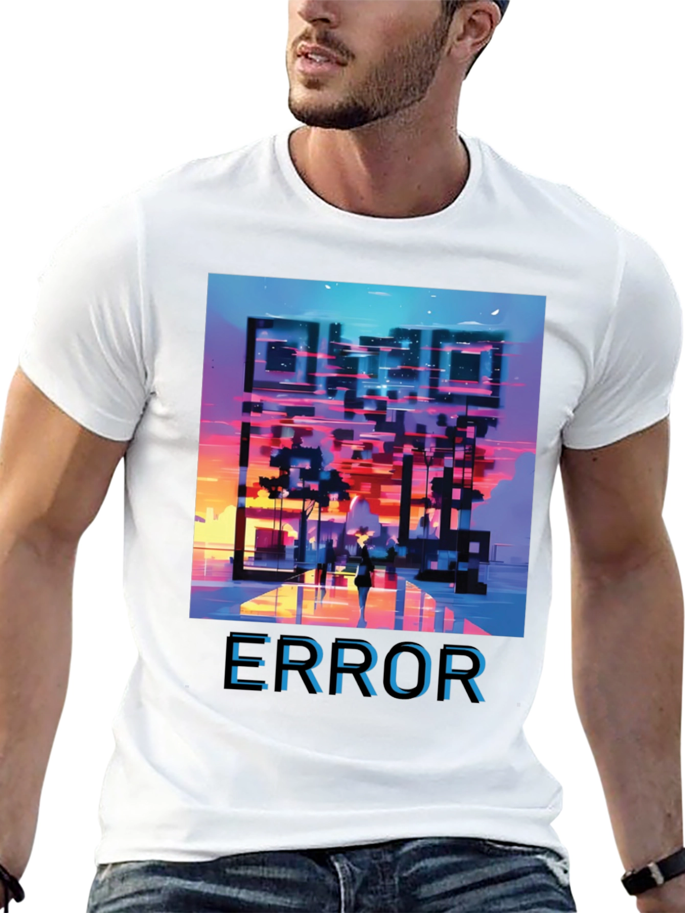 Error QR Code Graphic T-Shirt