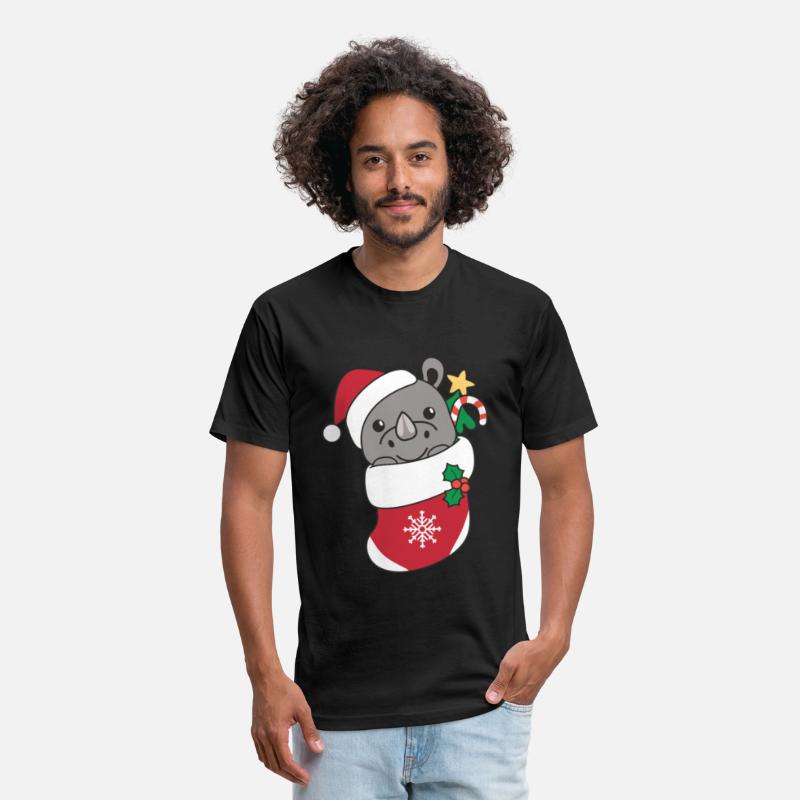 Rhinoceros Christmas Snow Winter Animals