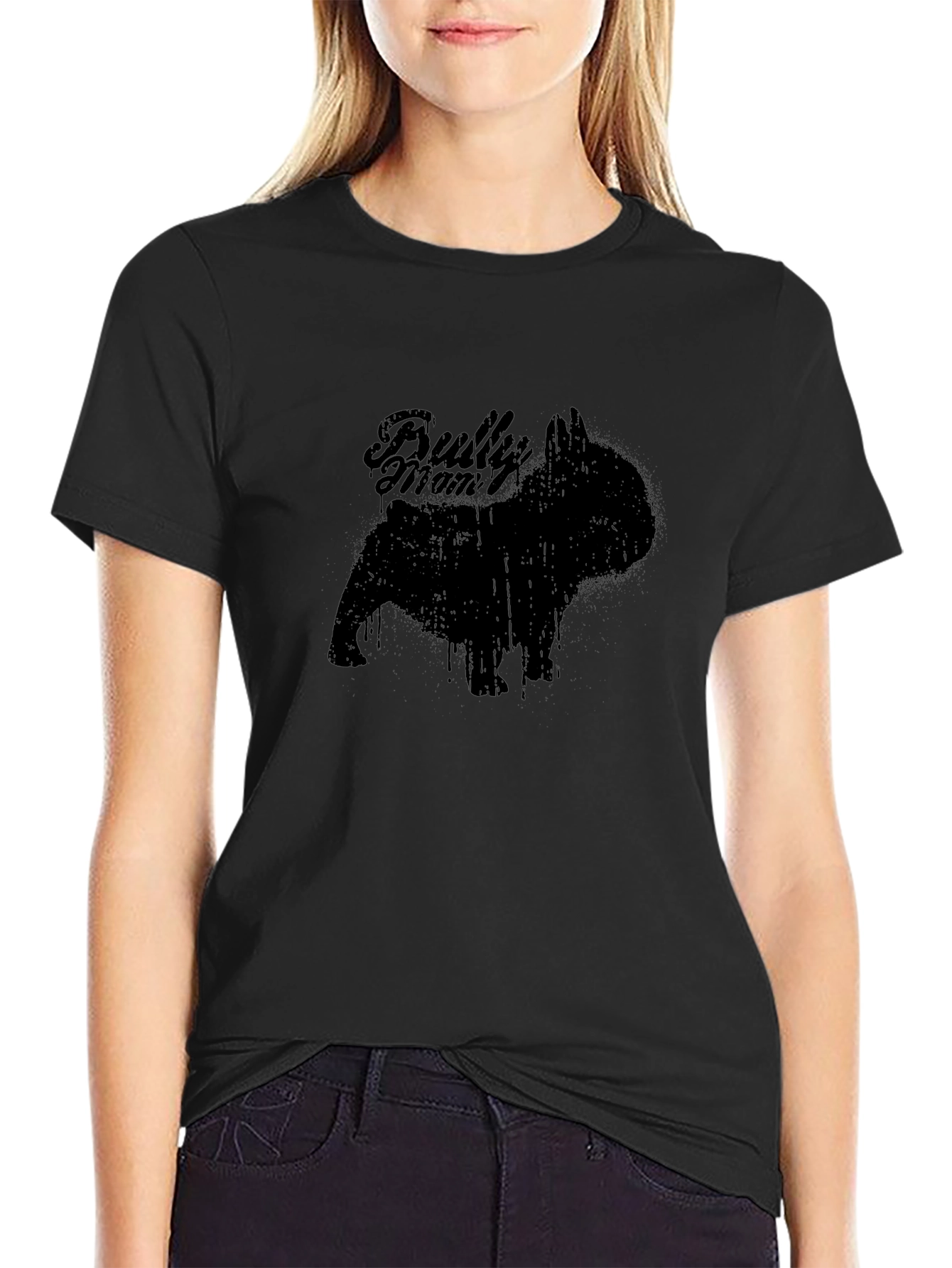 Bully Mom Black Graphic Tee