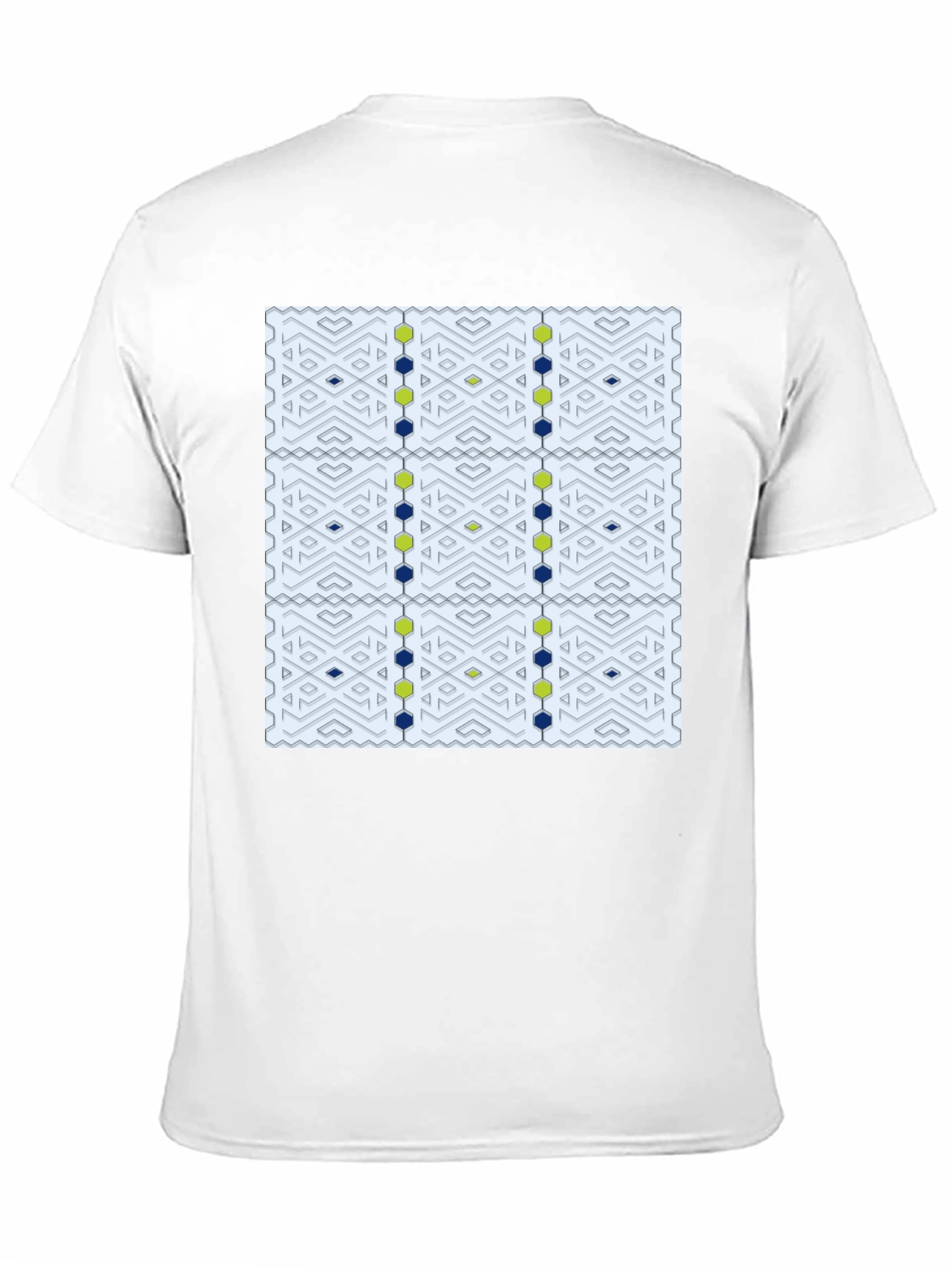 Geometric Patterned T-Shirt - Stylish Comfort