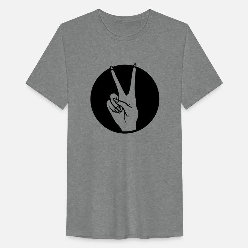 Round Victory hand sign