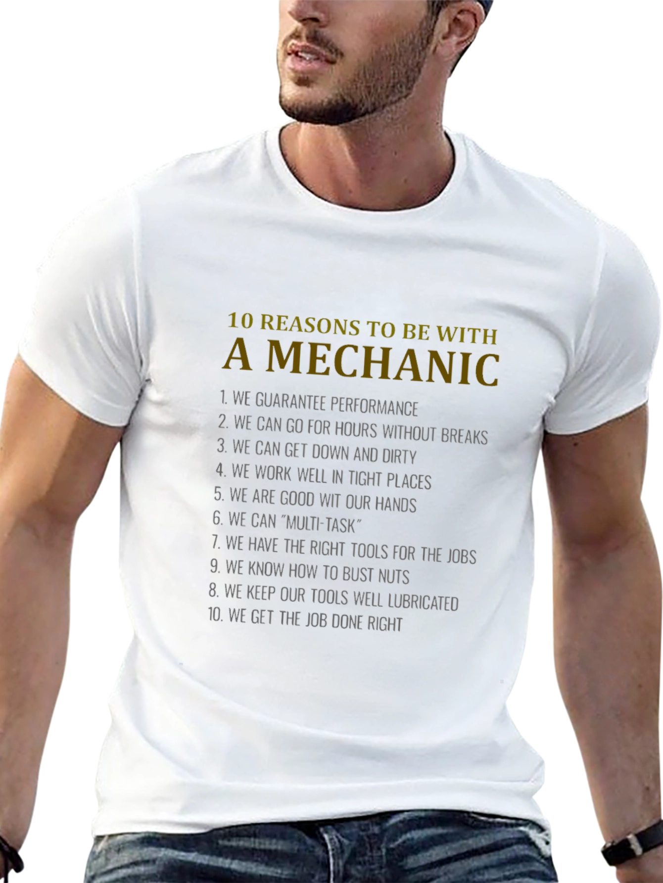 10 Reasons Mechanic T-Shirt - Funny Mechanic Gift