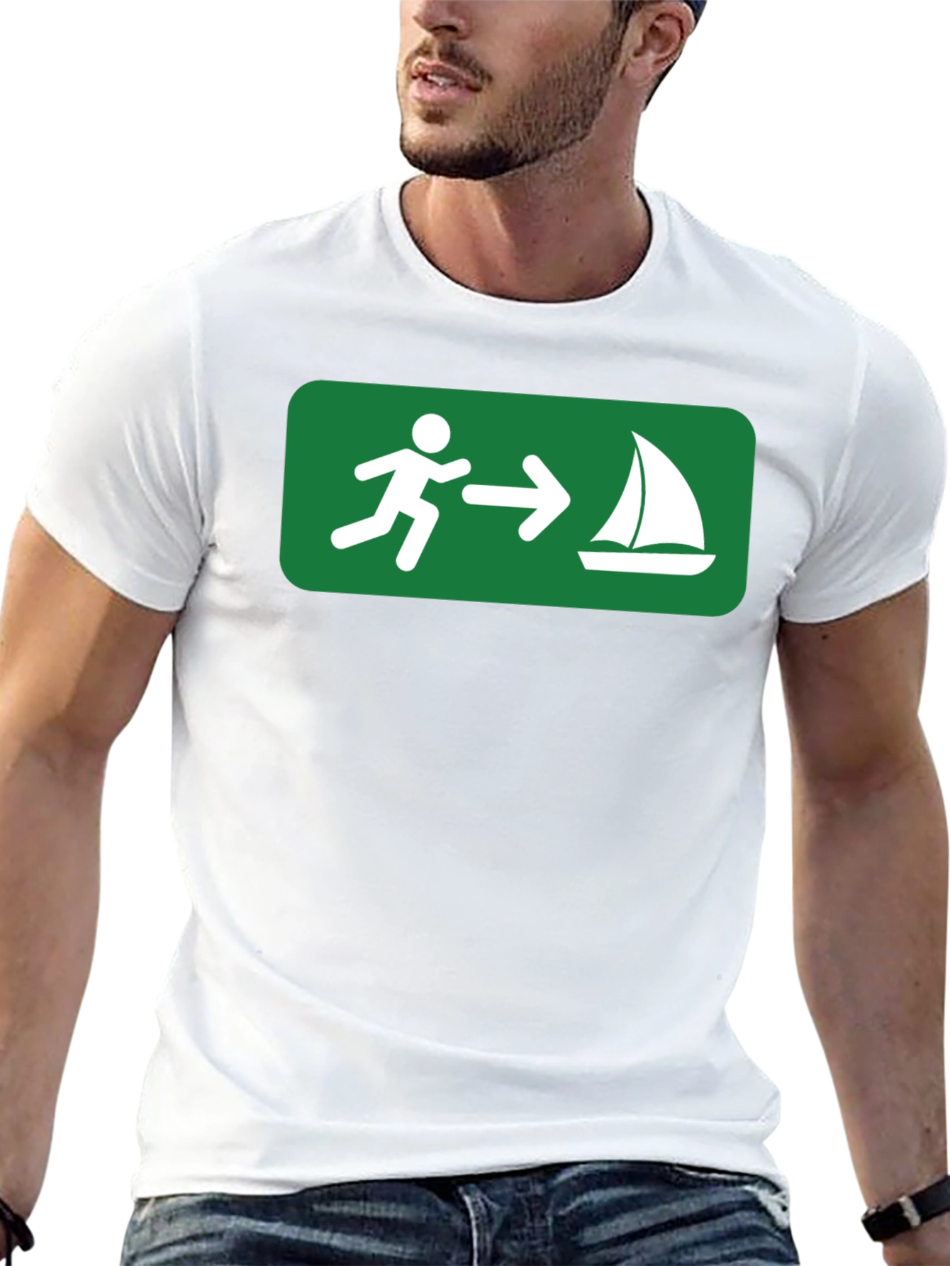 Run to Sail T-Shirt - Boating Adventure