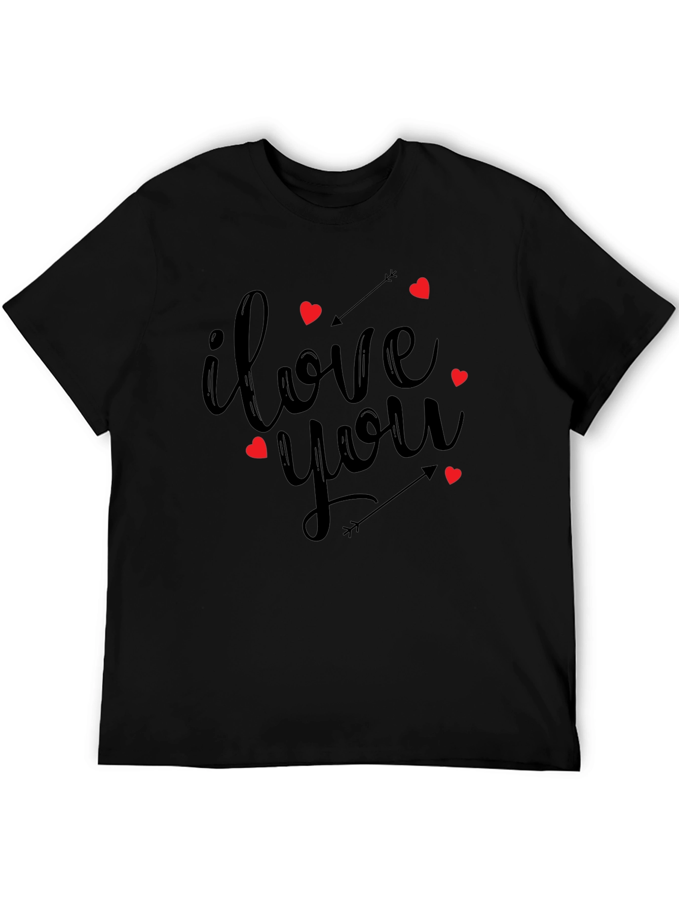 I Love You Graphic Tee - Black Unisex Shirt