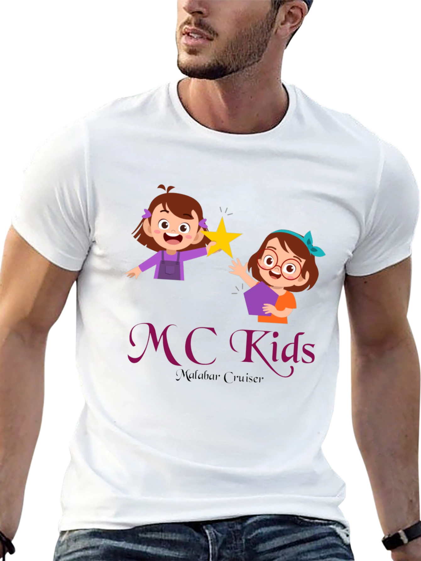 MC Kids Black Graphic T-Shirt - Malabar Cruiser