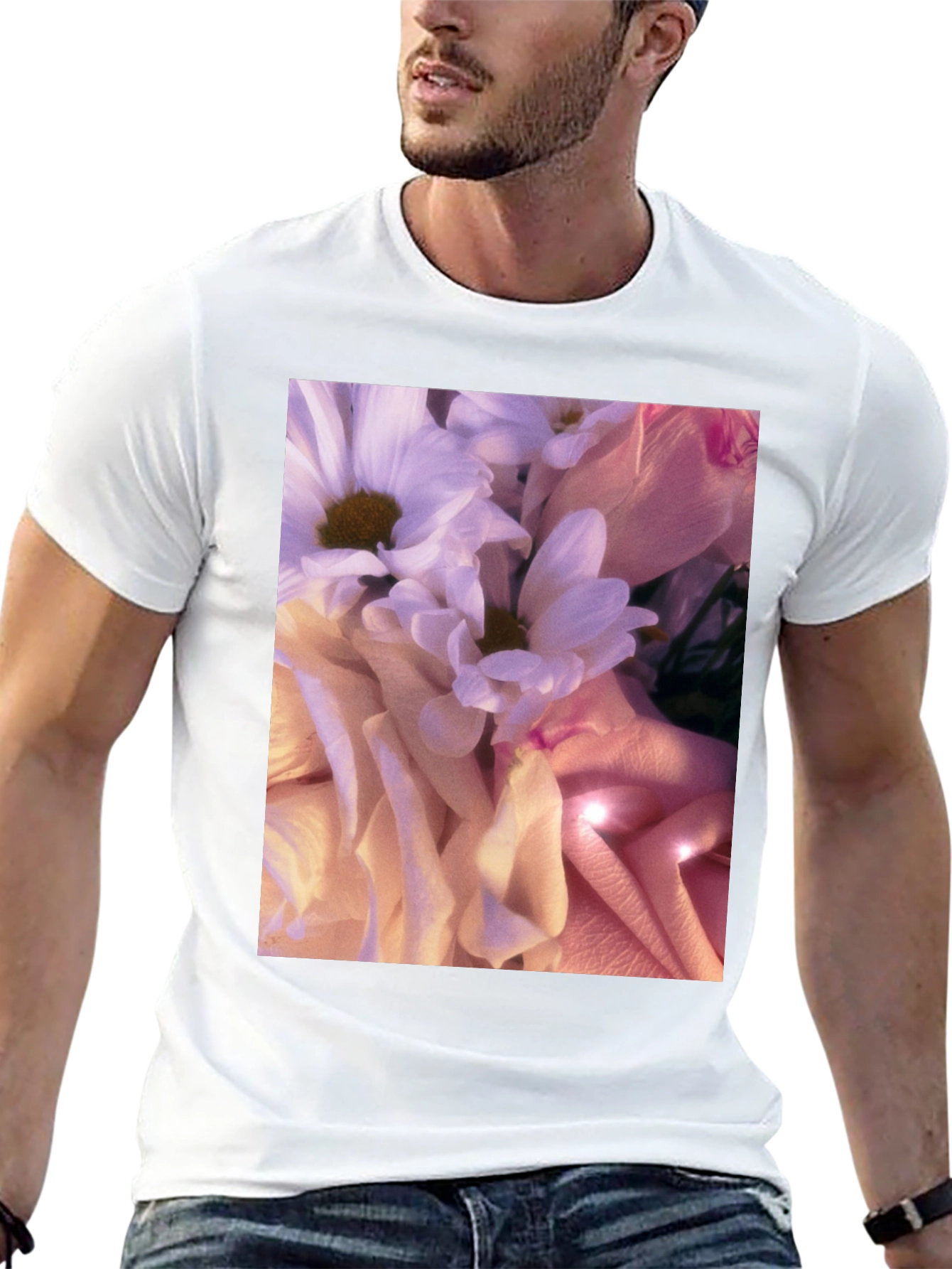 Floral Print T-Shirt - Stylish Soft Blossom Design