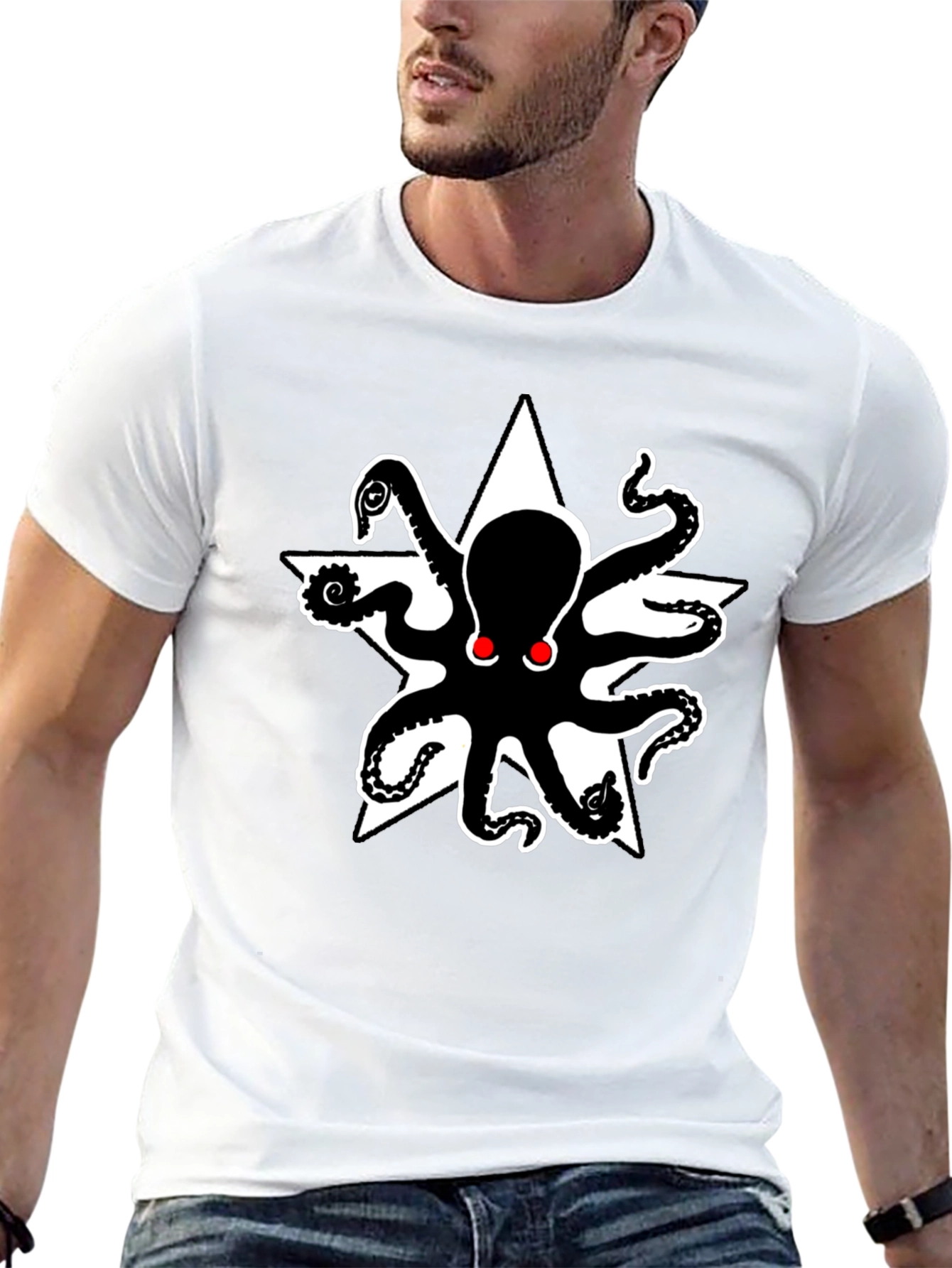 Octopus Star Graphic T-Shirt