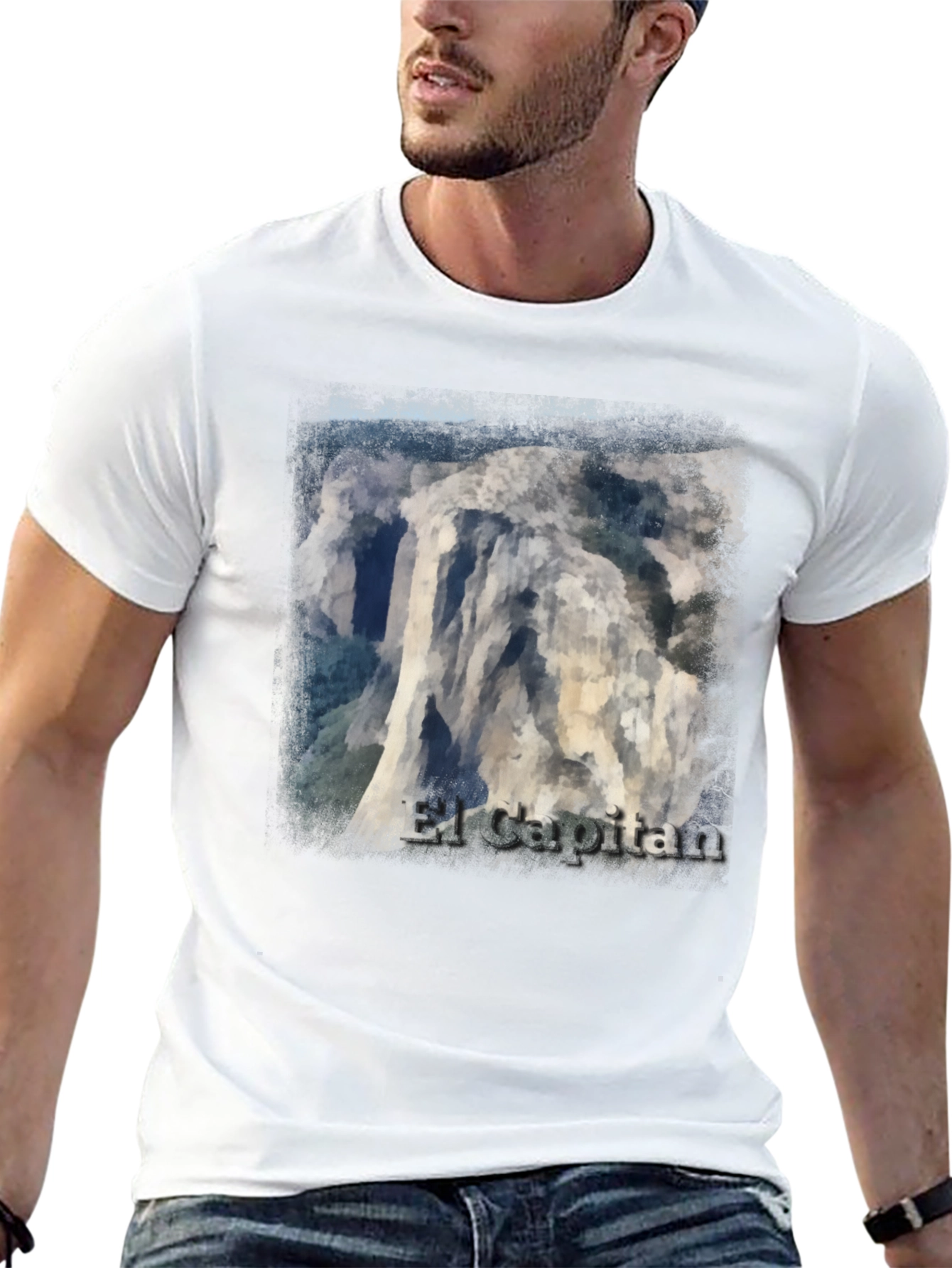 El Capitan Graphic Tee - Black Cotton T-Shirt