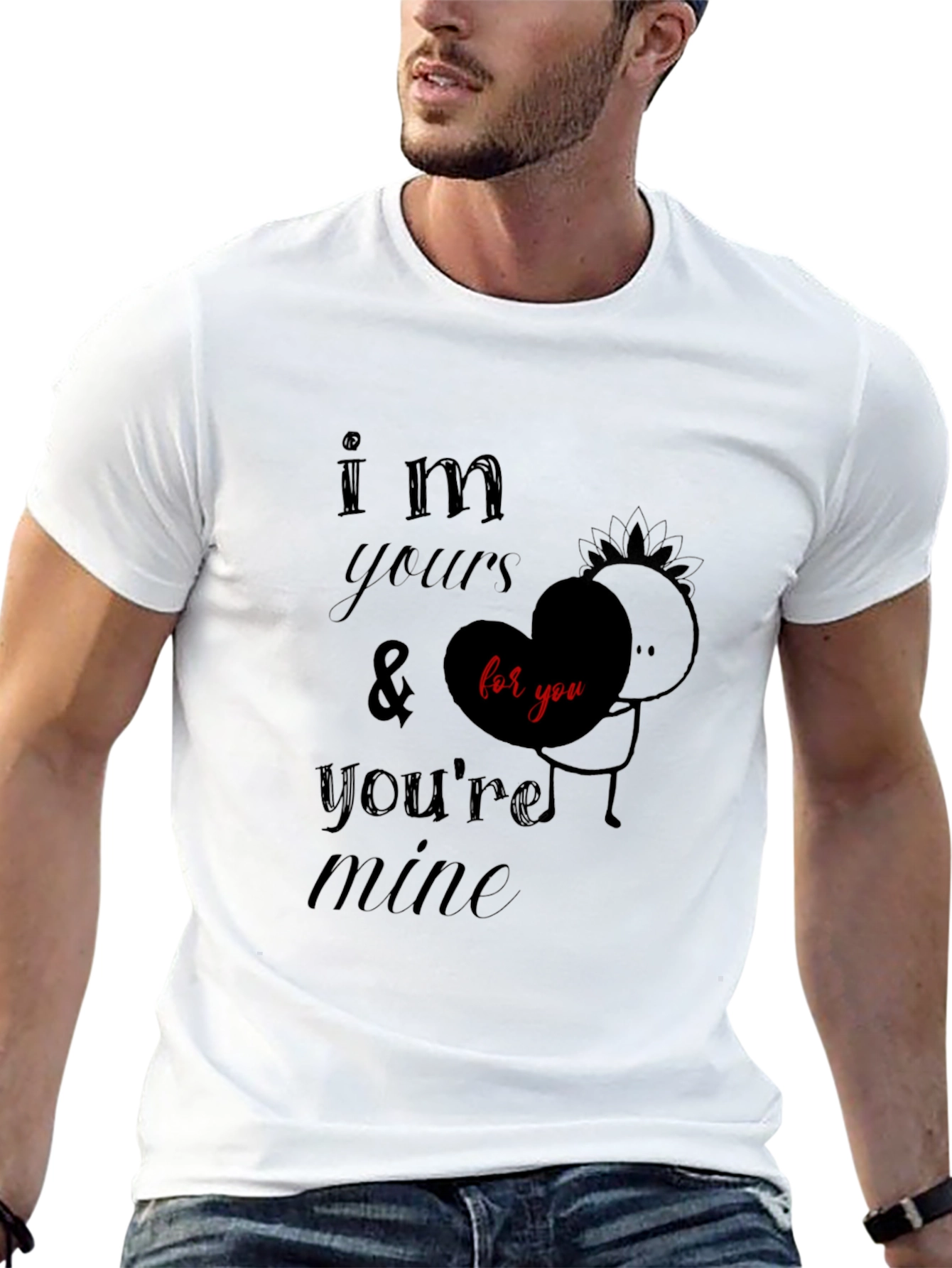 Im Yours & Youre Mine Graphic Tee - Black