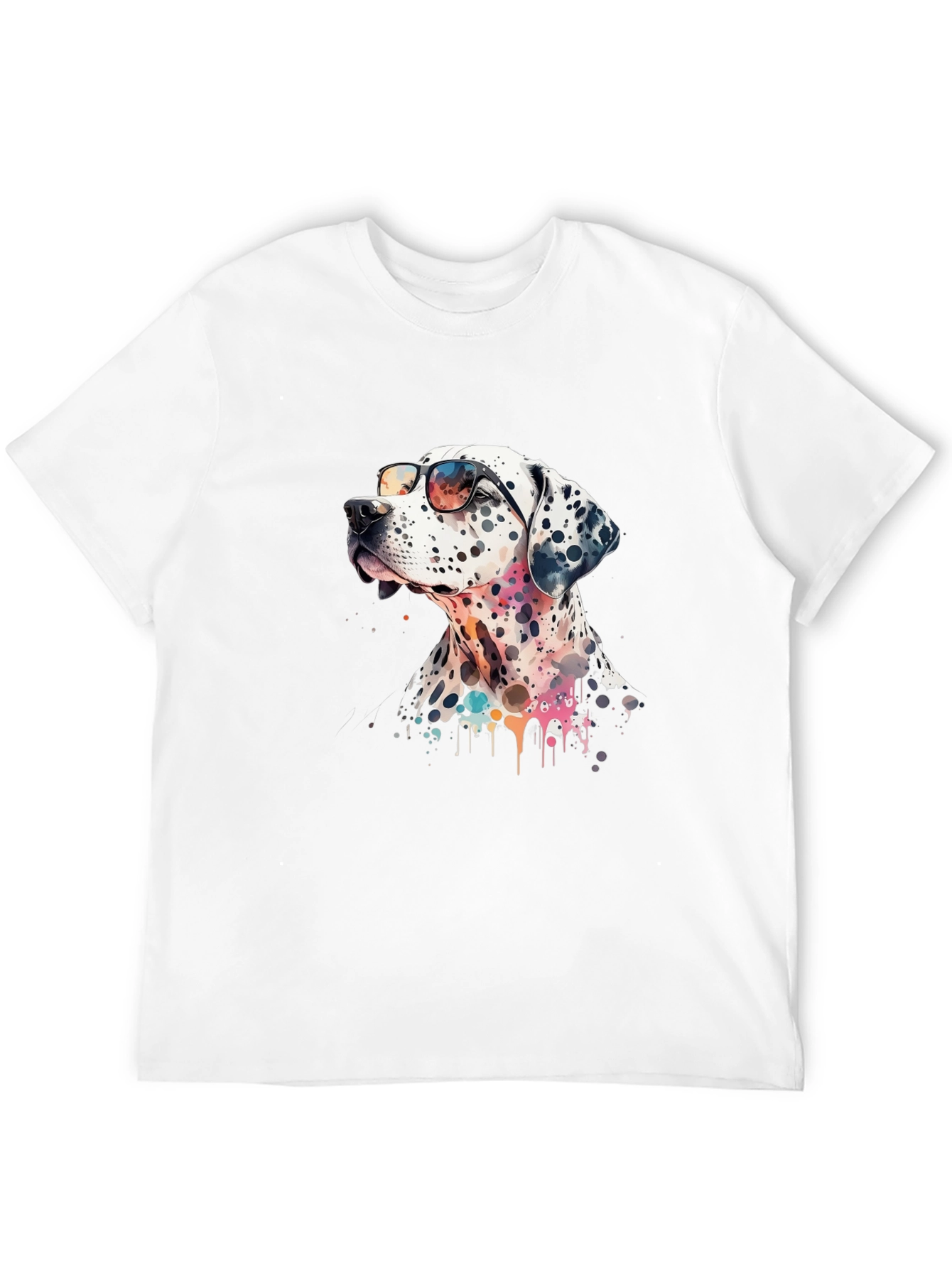 Cool Dalmatian Dog Graphic T-Shirt
