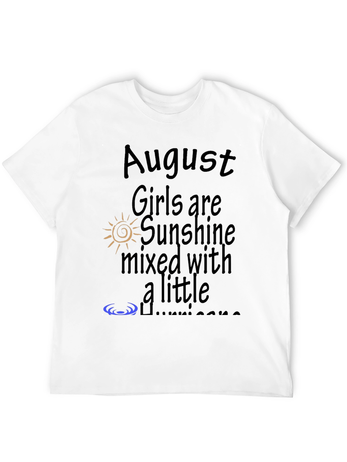 August Girls Sunshine Hurricane Black Graphic Tee