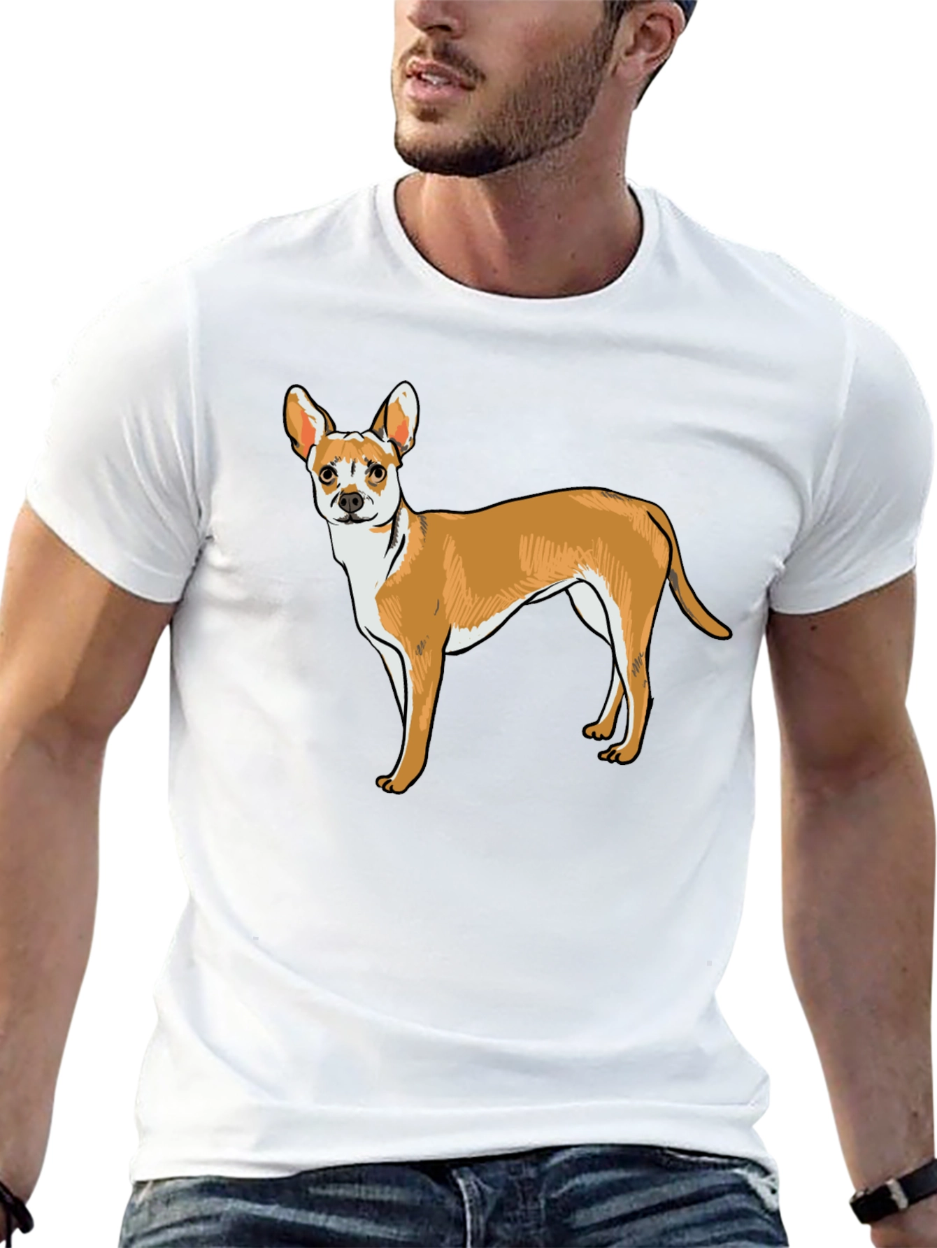 Cute Dog Graphic Tee - Black Unisex Shirt