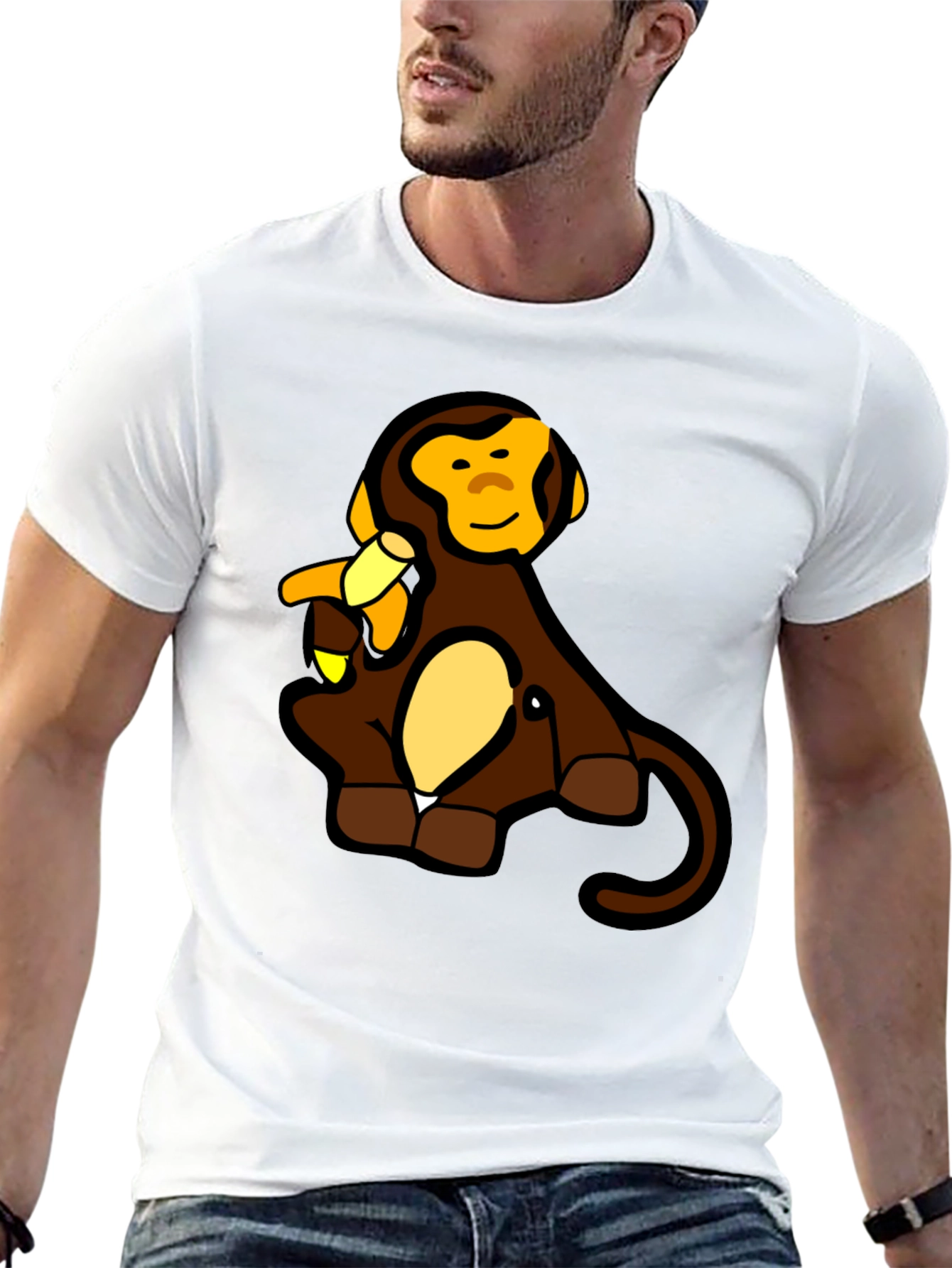 Monkey & Banana Black T-Shirt
