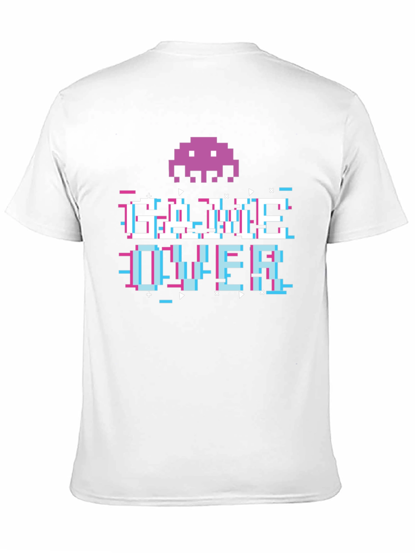 Pixelated Game Over Black T-Shirt