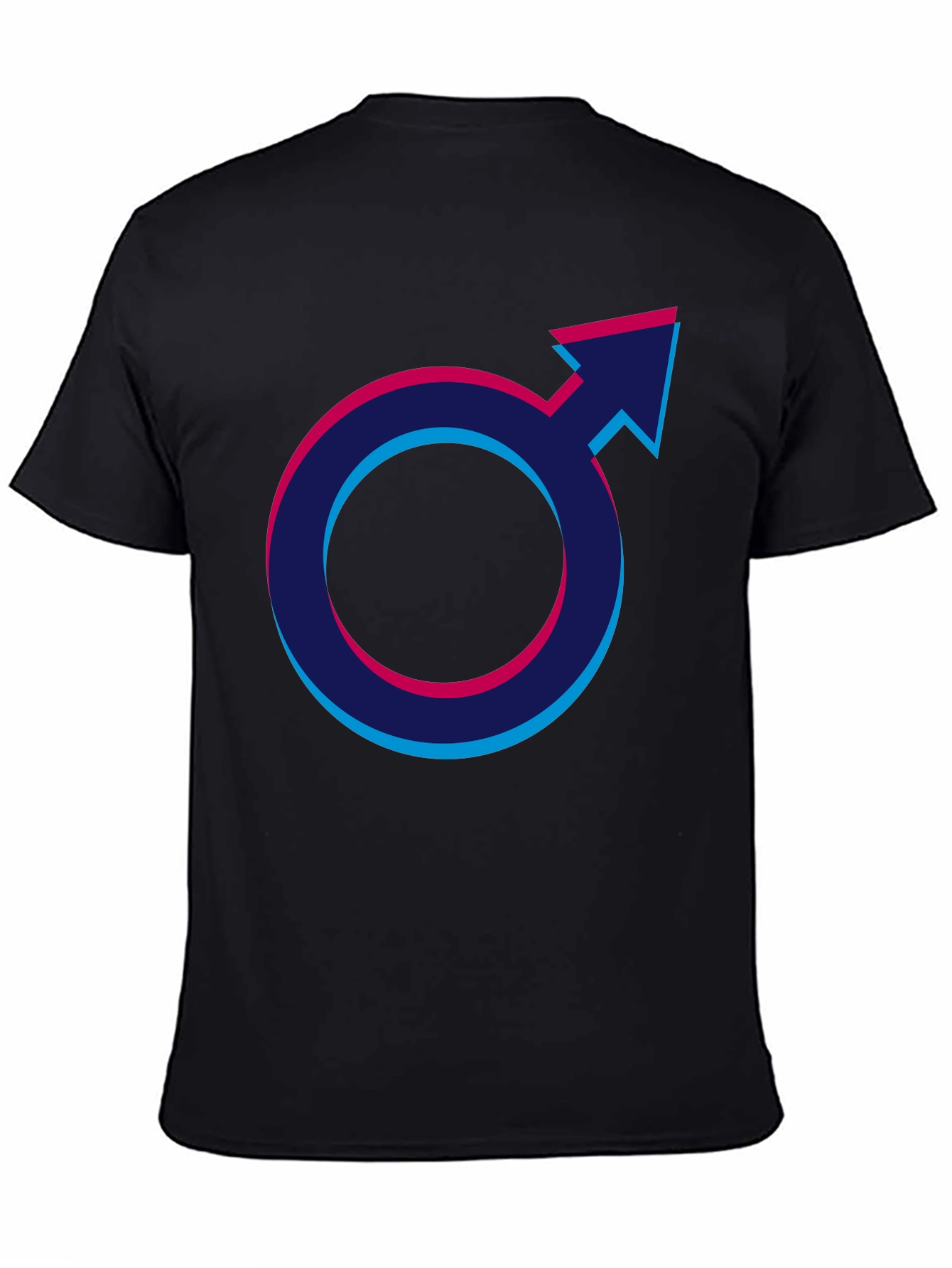 Male Symbol Graphic T-Shirt - Bold Design