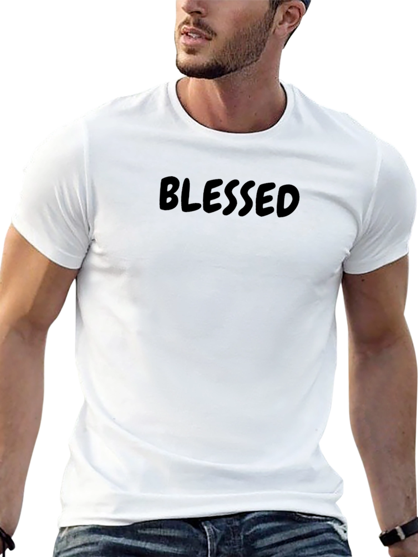 Blessed Black Tee - Mens Fashion