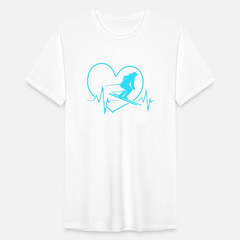 Ski Skier For Women Skiing Heartbeat