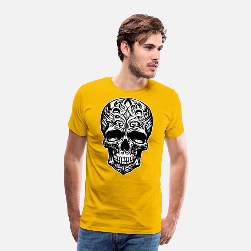 Skull Dia de los Muertos Halloween Tattoo Rose