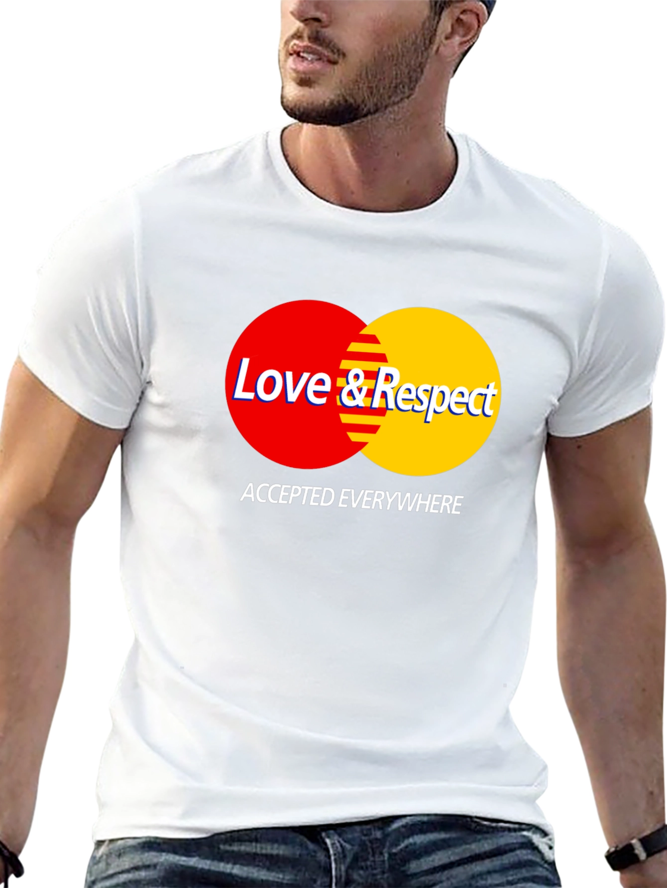 Love & Respect T-Shirt - Black Crew Neck