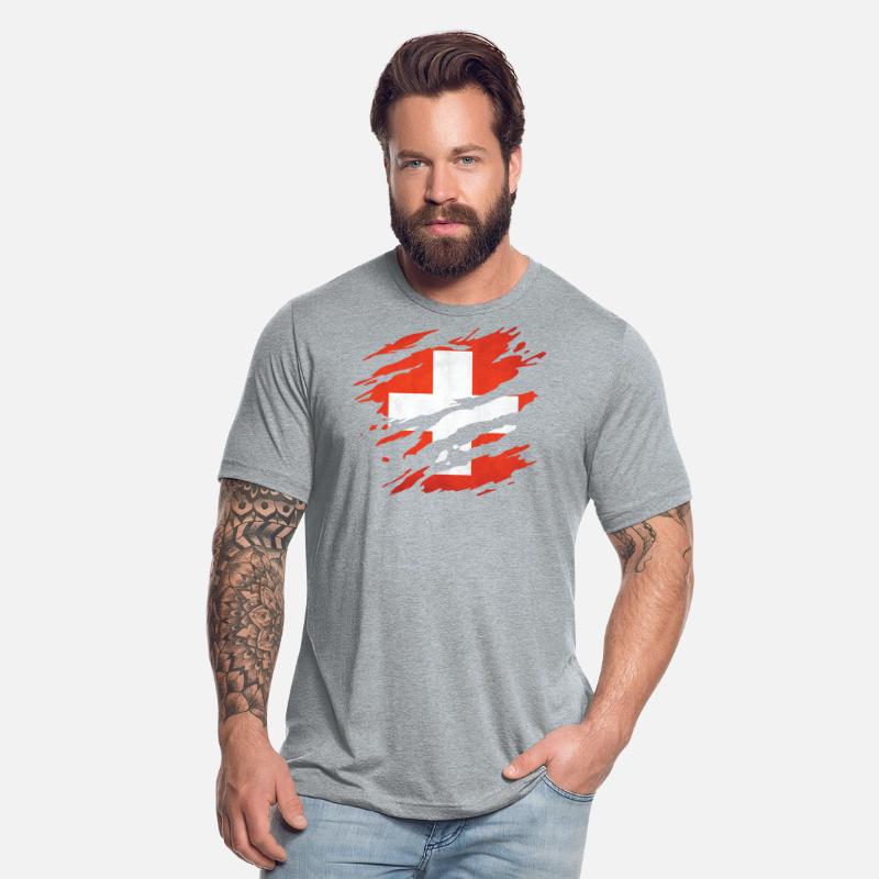 Switzerland - national flag, scratches, cracks