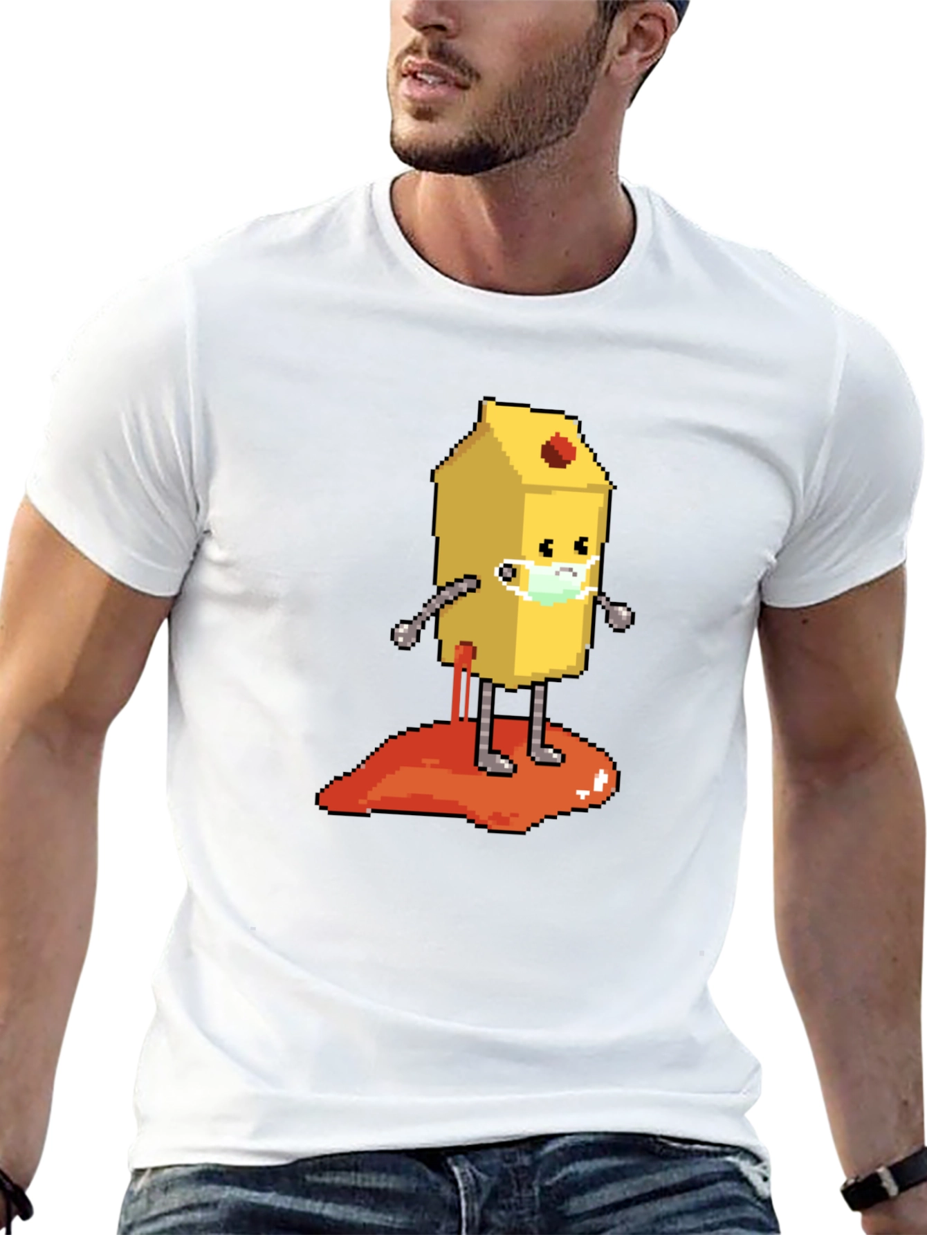 Pixel Art Game Character Graphic Tee