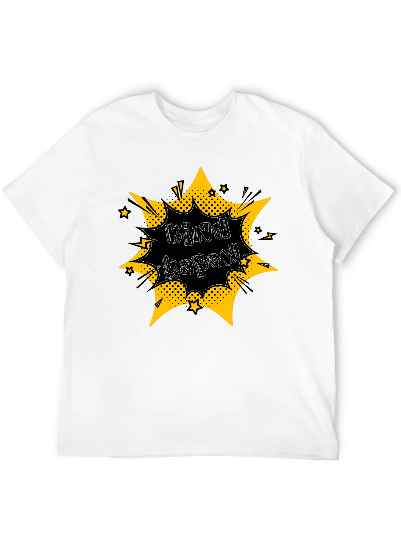 Kind Kapow! Graphic Print Black T-Shirt