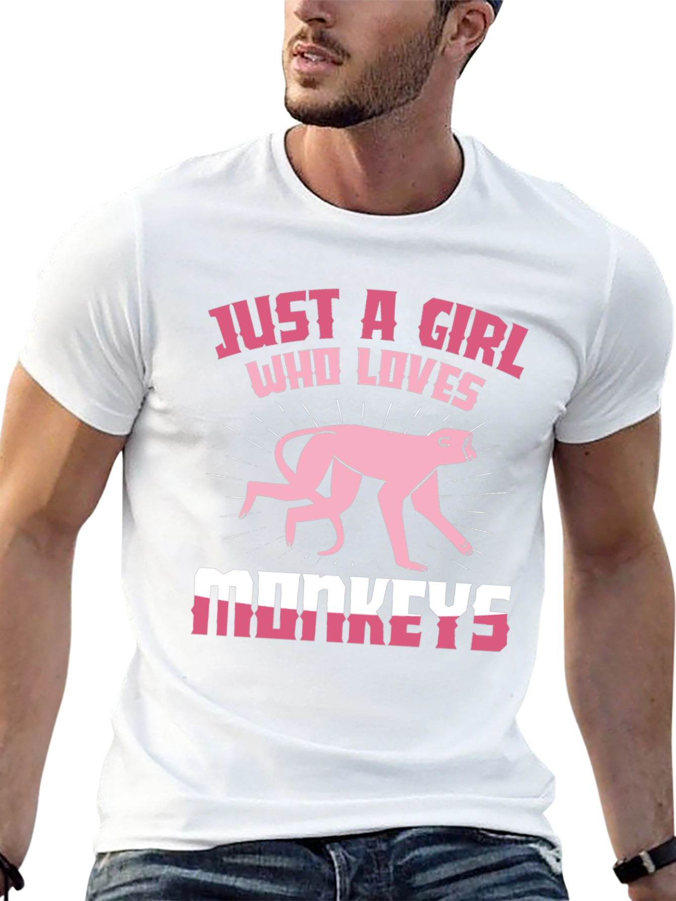 Just a Girl Who Loves Monkeys T-Shirt