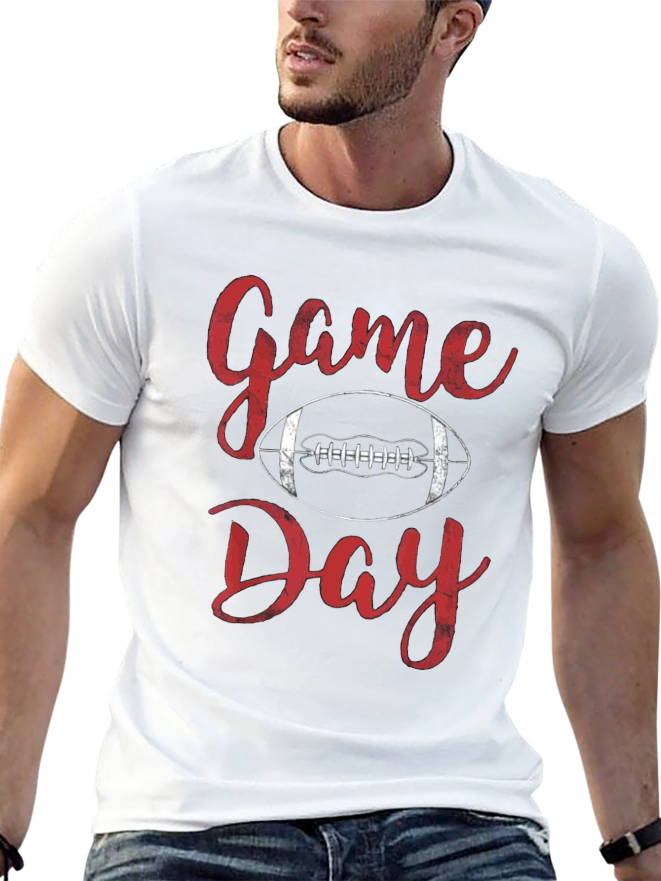 Game Day Football T-Shirt - Black