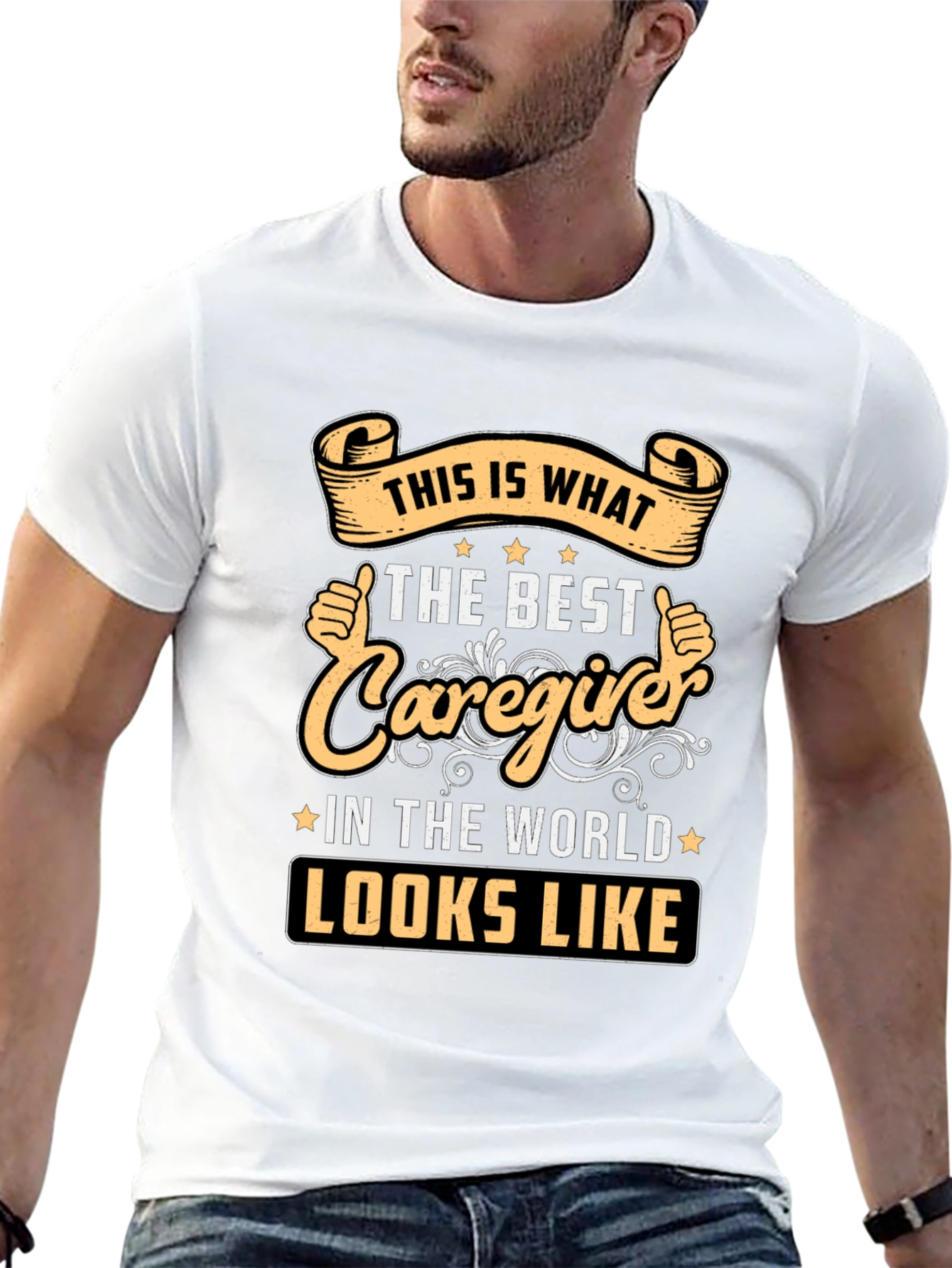 Best Caregiver T-Shirt - Worlds Best Design