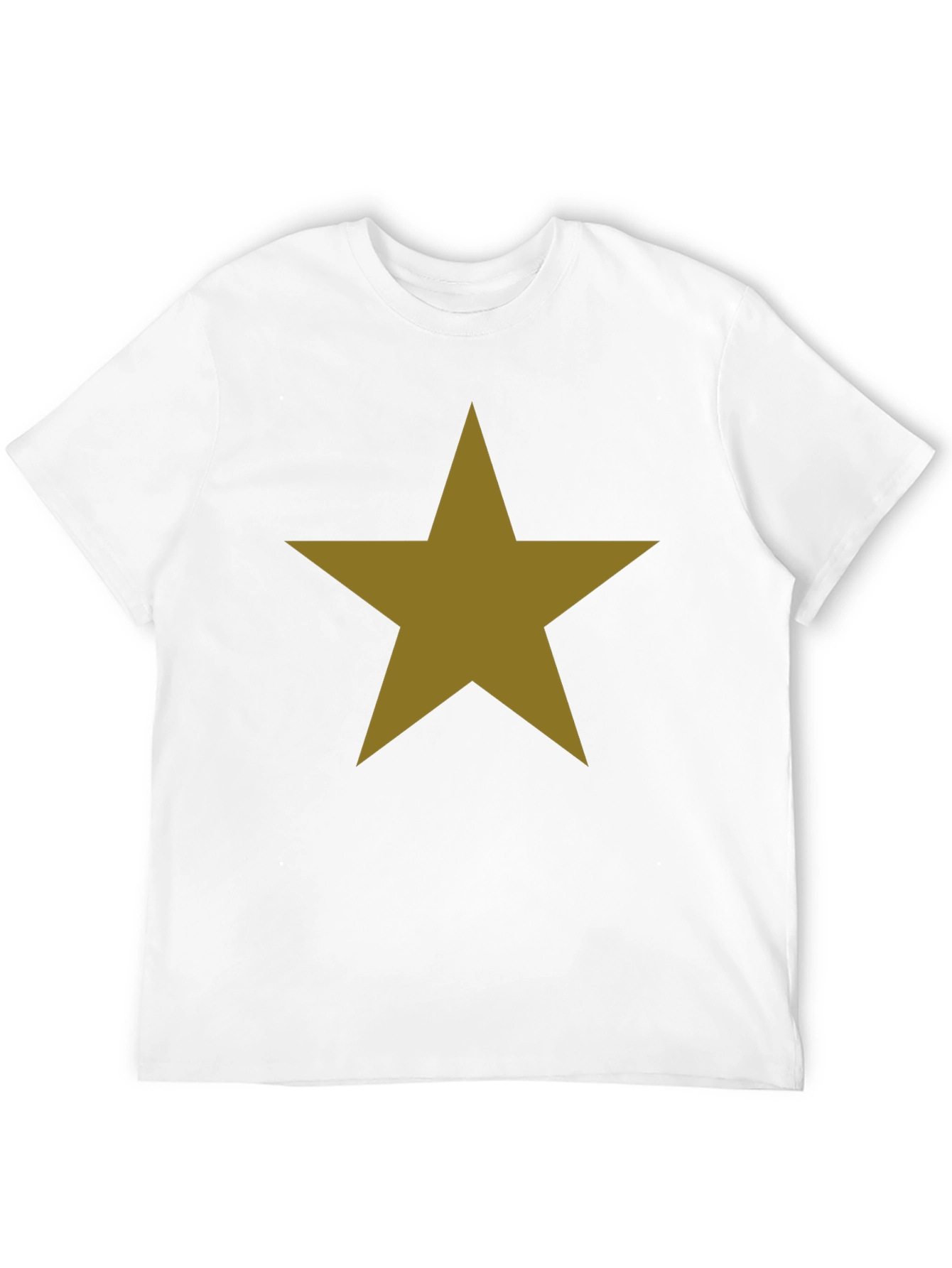 Bold Star Graphic Tee - Classic Black Cotton Blend