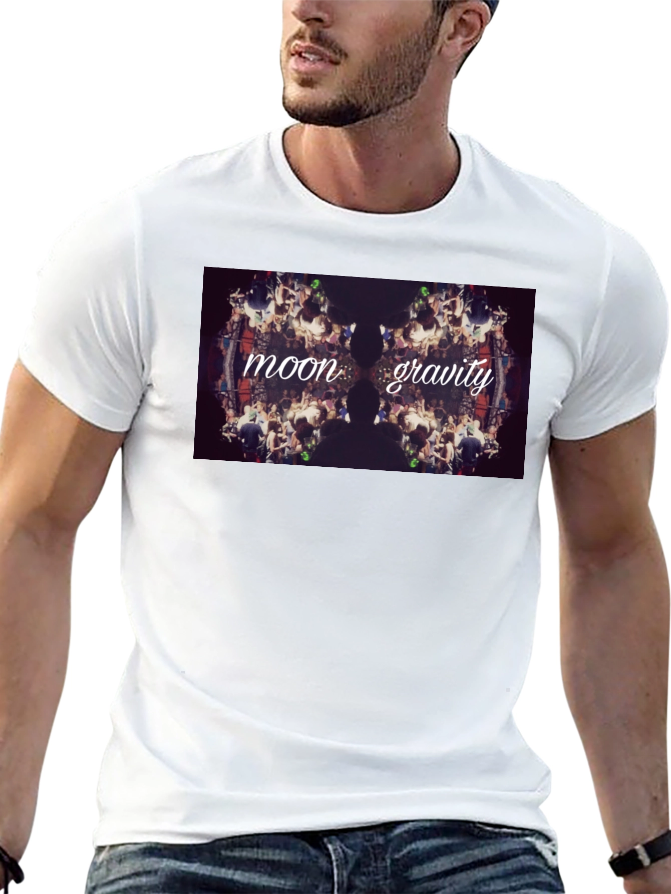 Moon Gravity Black Graphic Tee