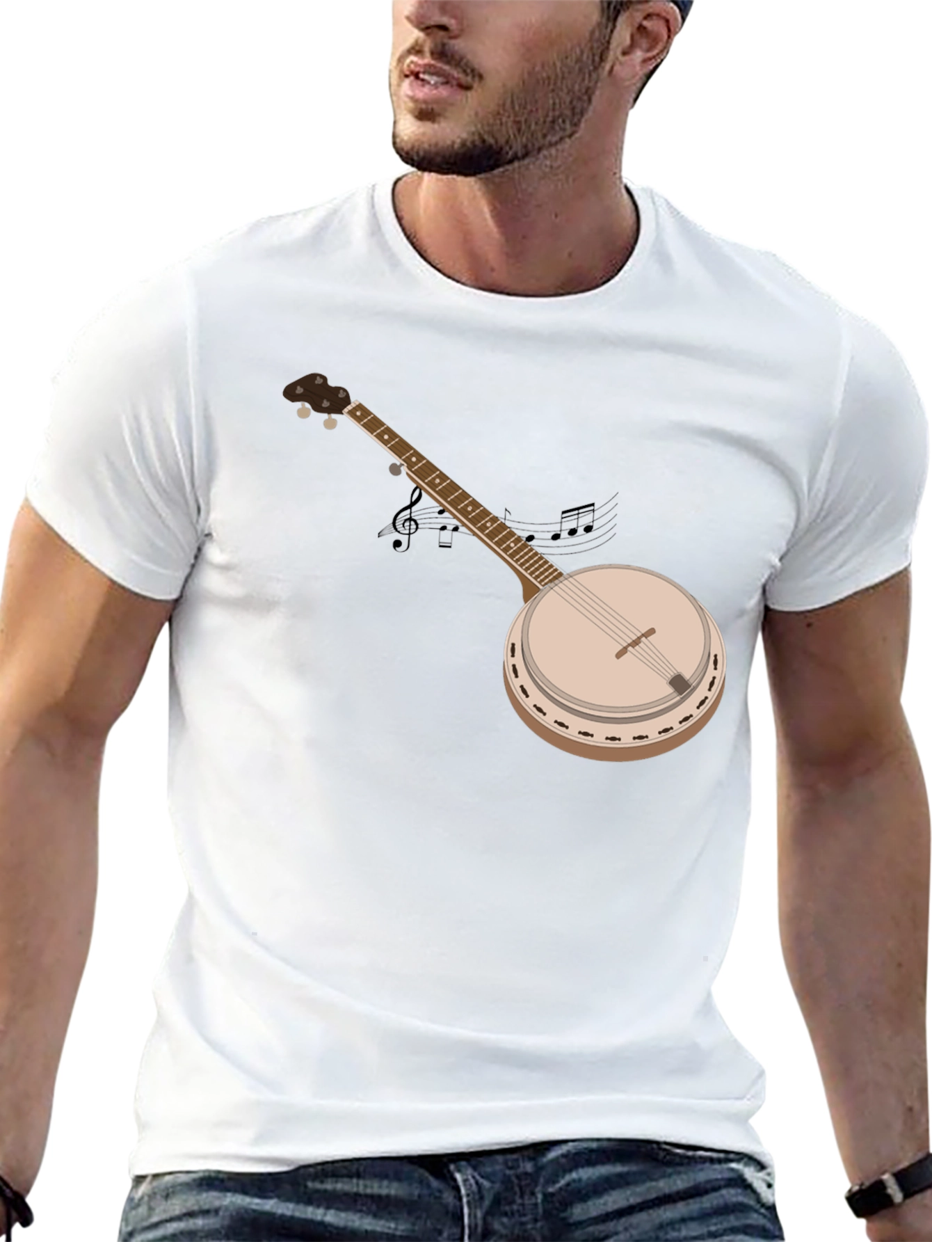 Banjo Graphic T-Shirt - Music Lover Tee