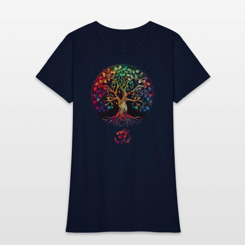 Tree of Life with Om Symbol Yoga