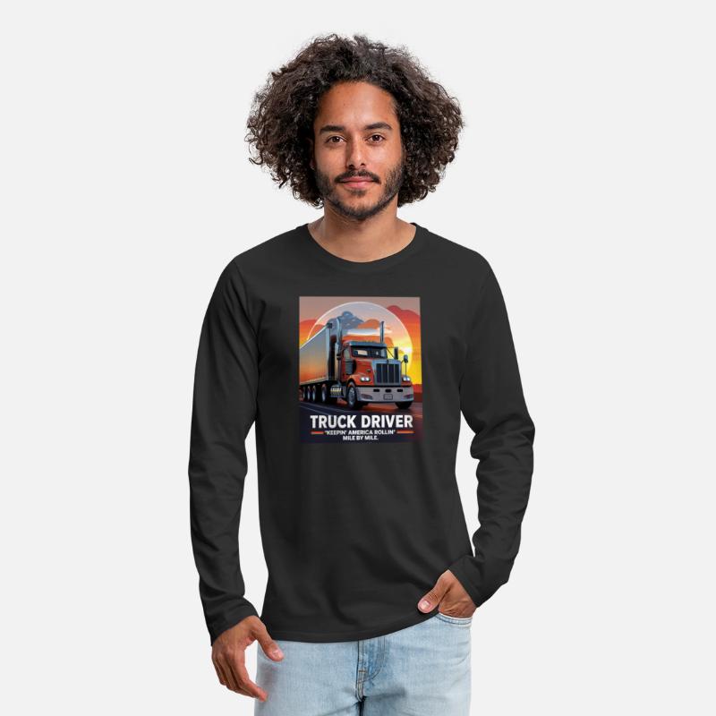 Truck Driver T-Shirt Keepin' America Rollin'