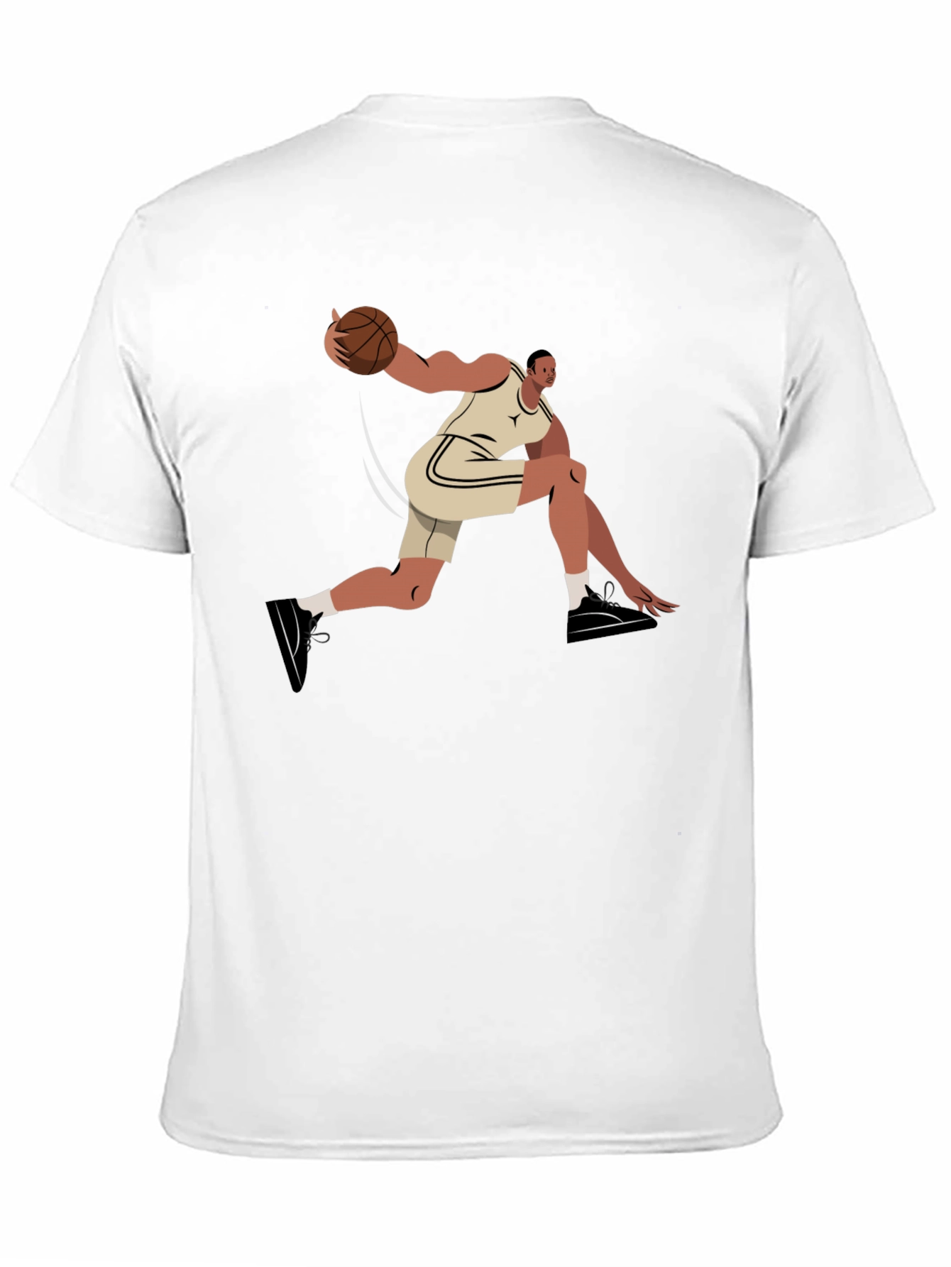Basketball Player Graphic T-Shirt - Black