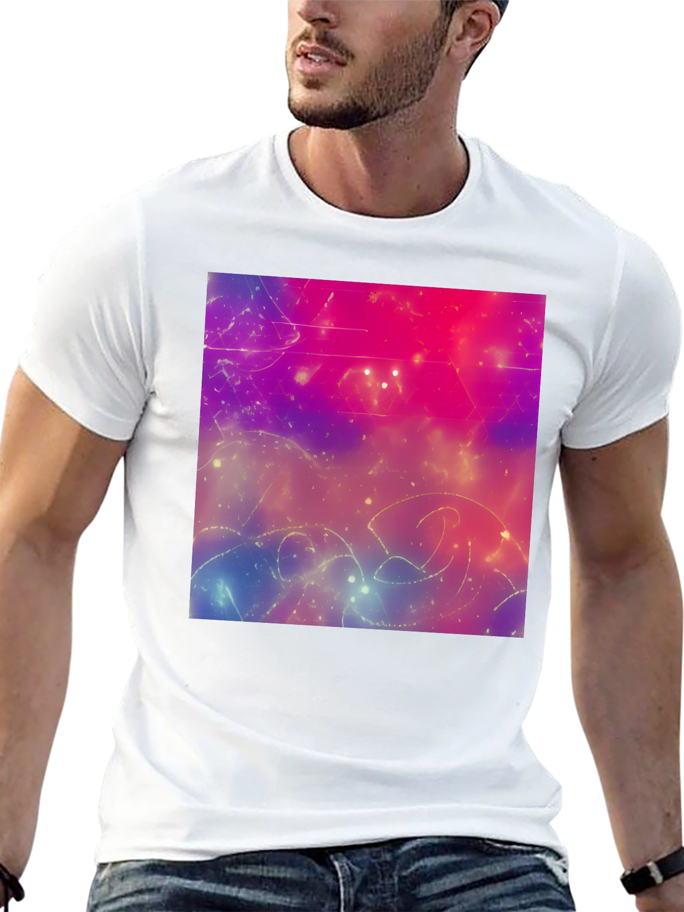 Cosmic Dreams T-Shirt - Abstract Space Art Tee