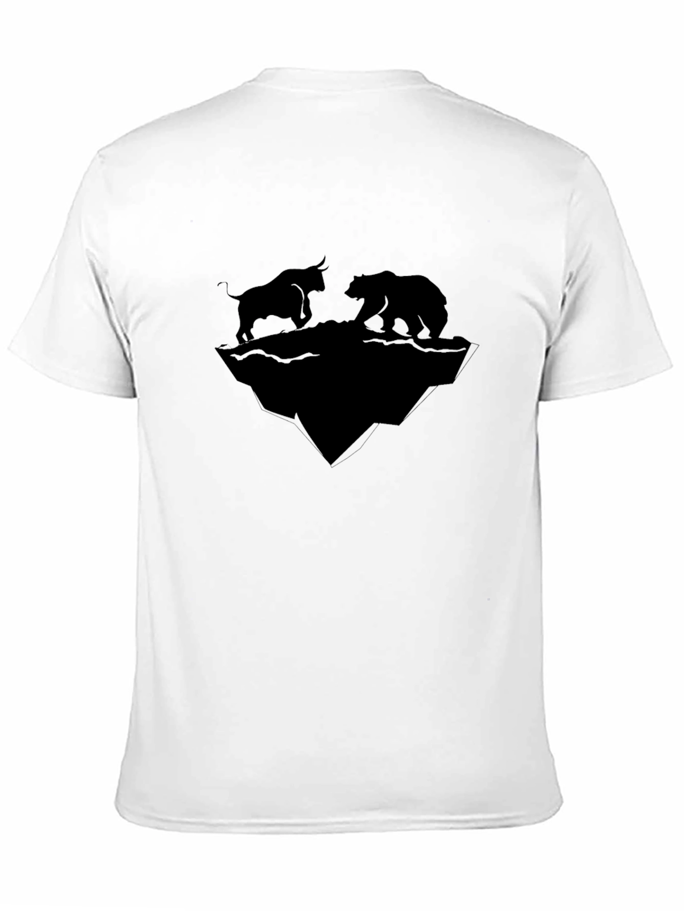 Bull vs Bear Graphic Tee - Black