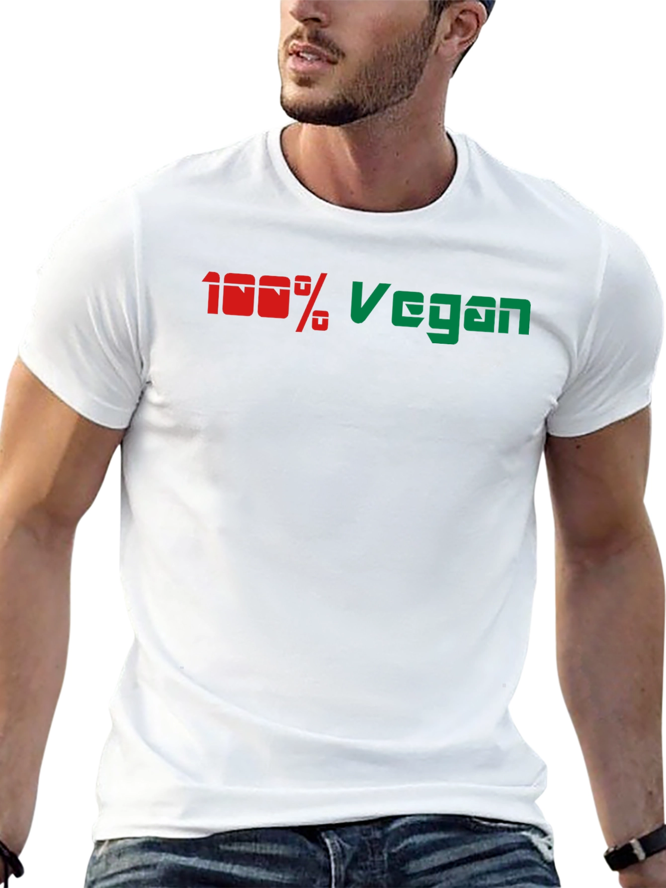 100% Vegan Graphic Tee - Stylish & Comfortable