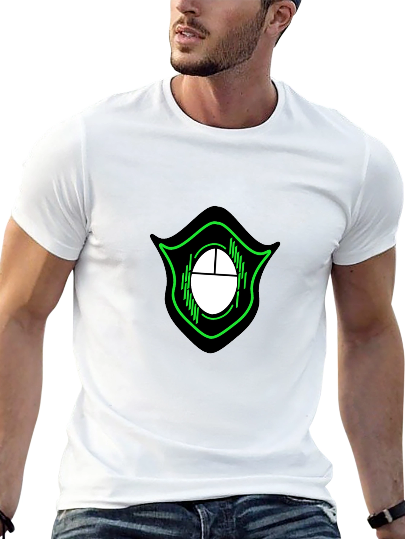 Gaming Mouse Logo Black Cotton Tee