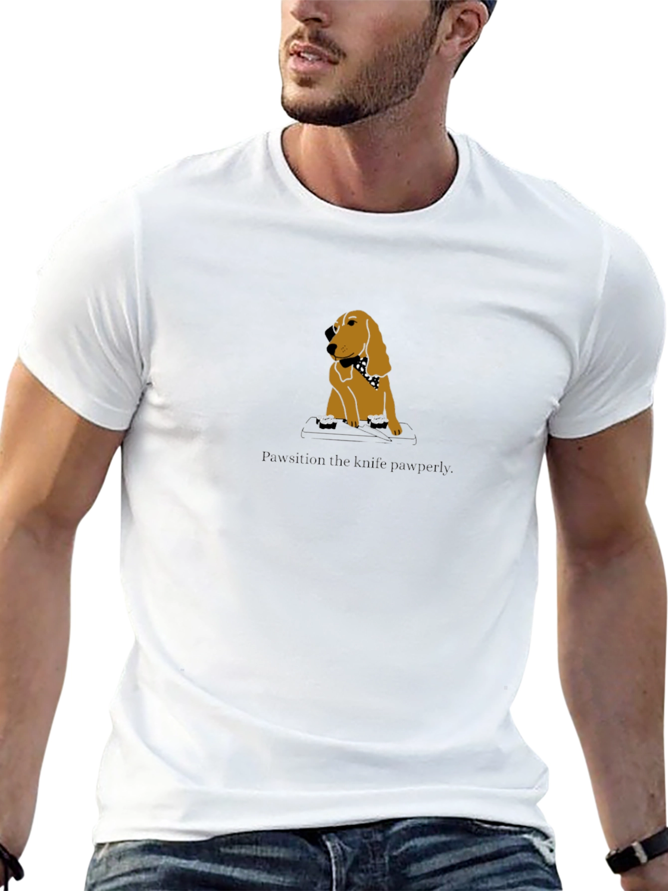 Paw-sition the Knife Paw-perly T-Shirt