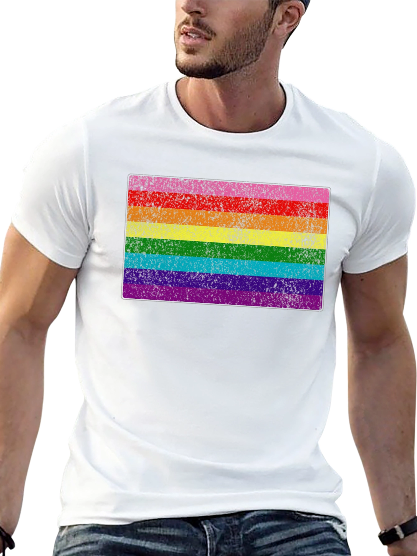 LGBT Pride Flag Black T-Shirt