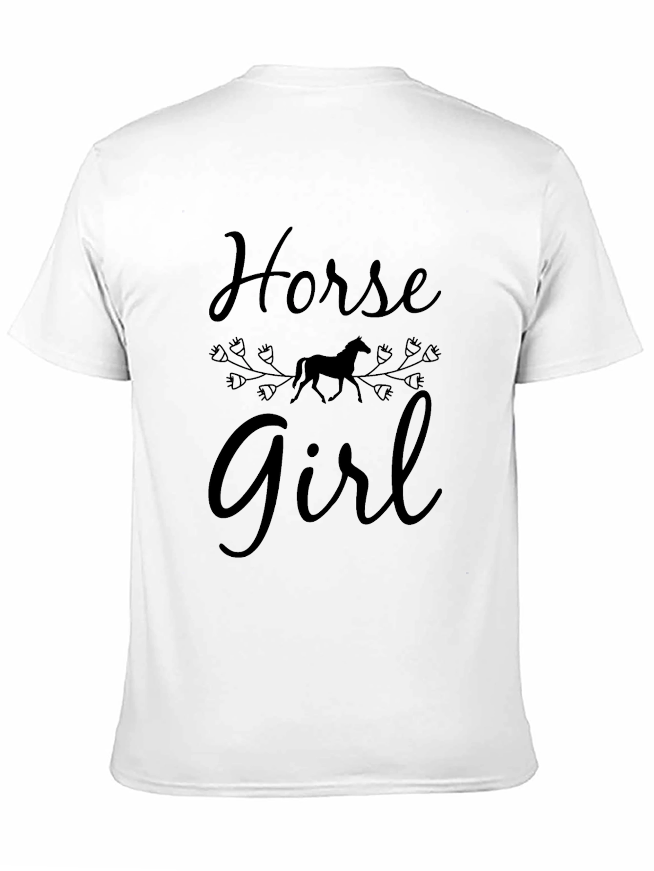 Horse Girl Black T-Shirt