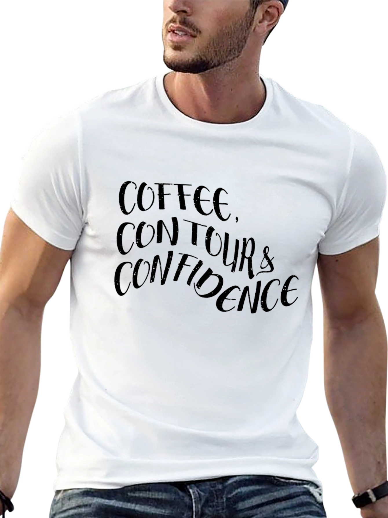 Coffee Contour Confidence Graphic T-Shirt