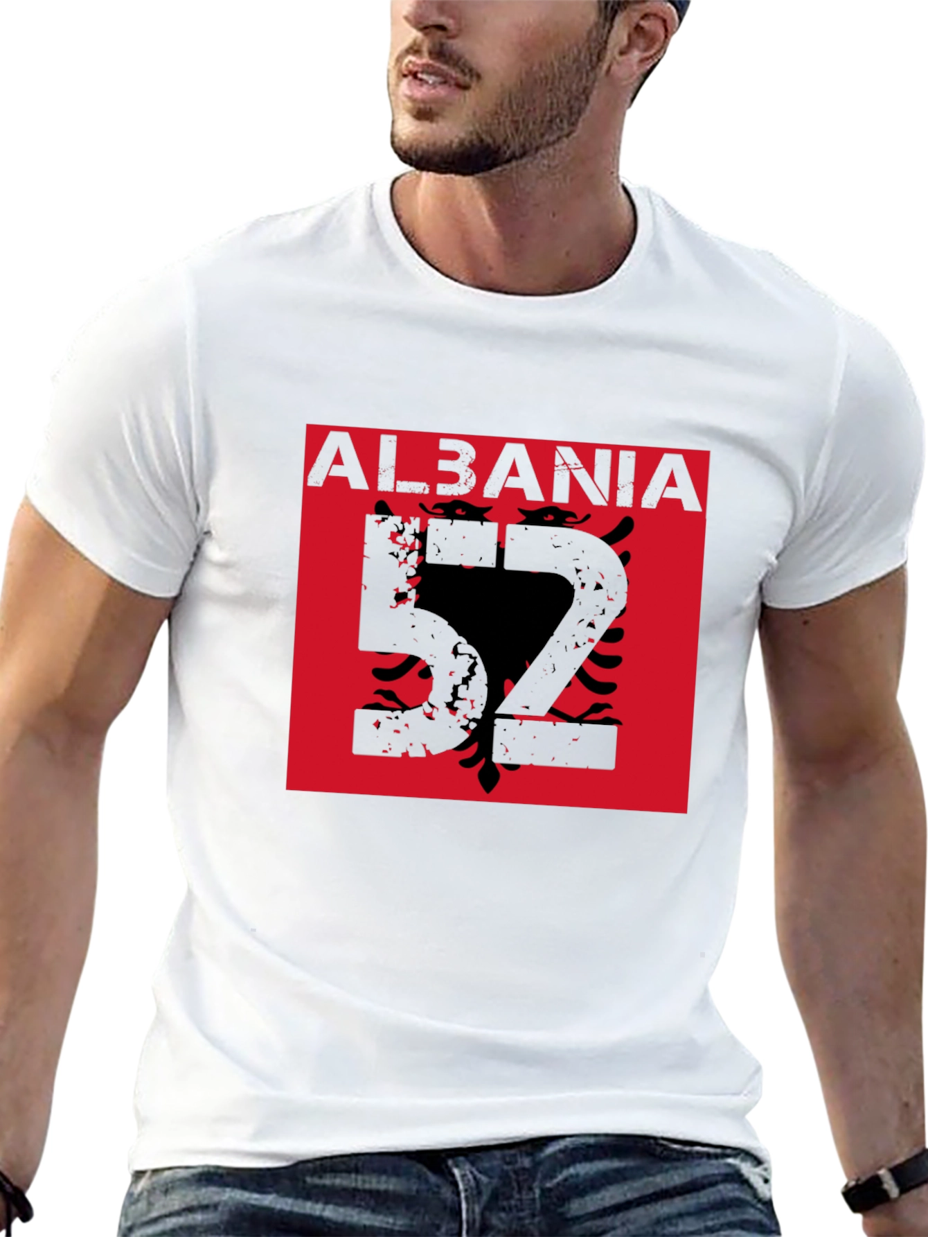Albania Eagle Graphic T-Shirt - Black