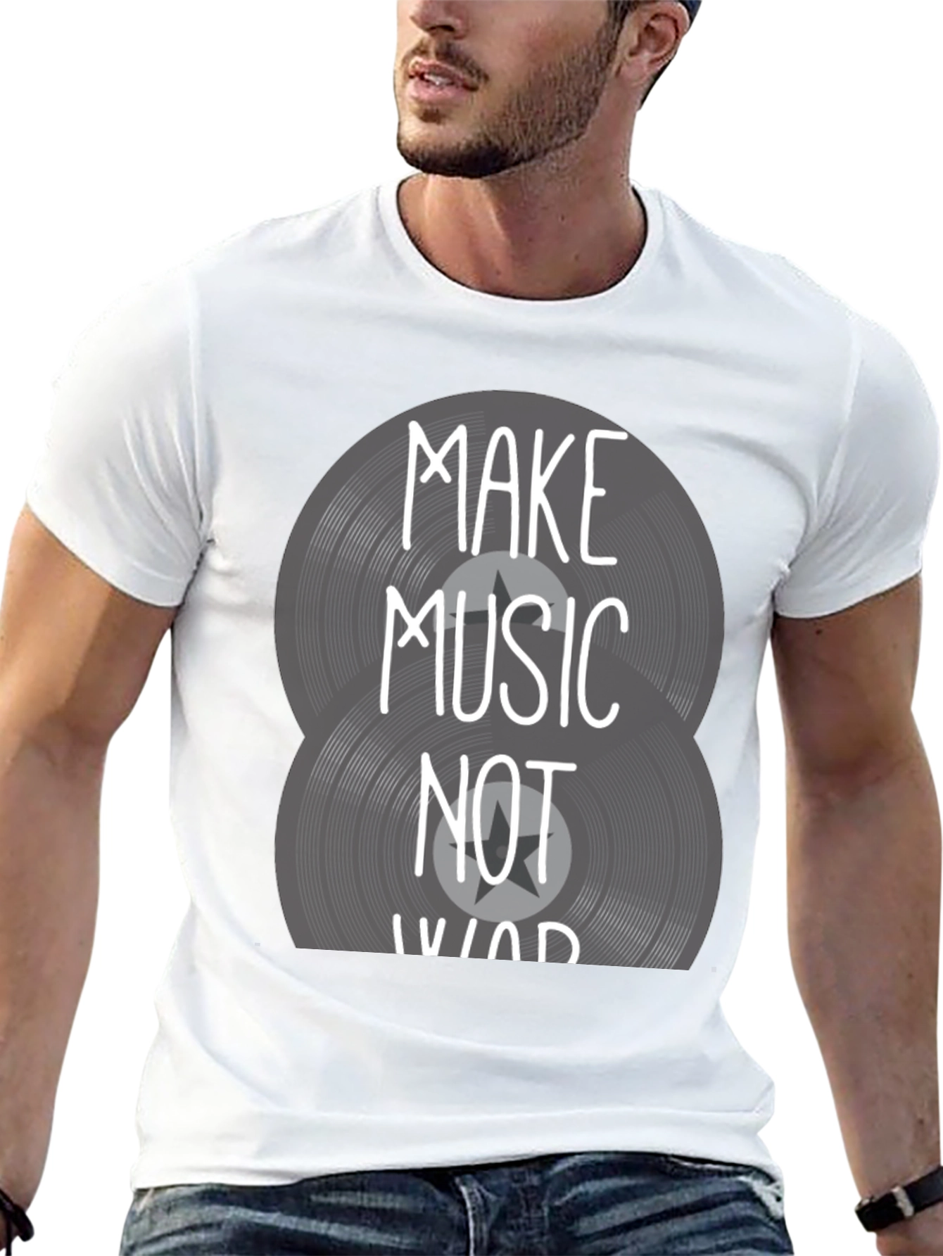 Make Music Not War Graphic Tee
